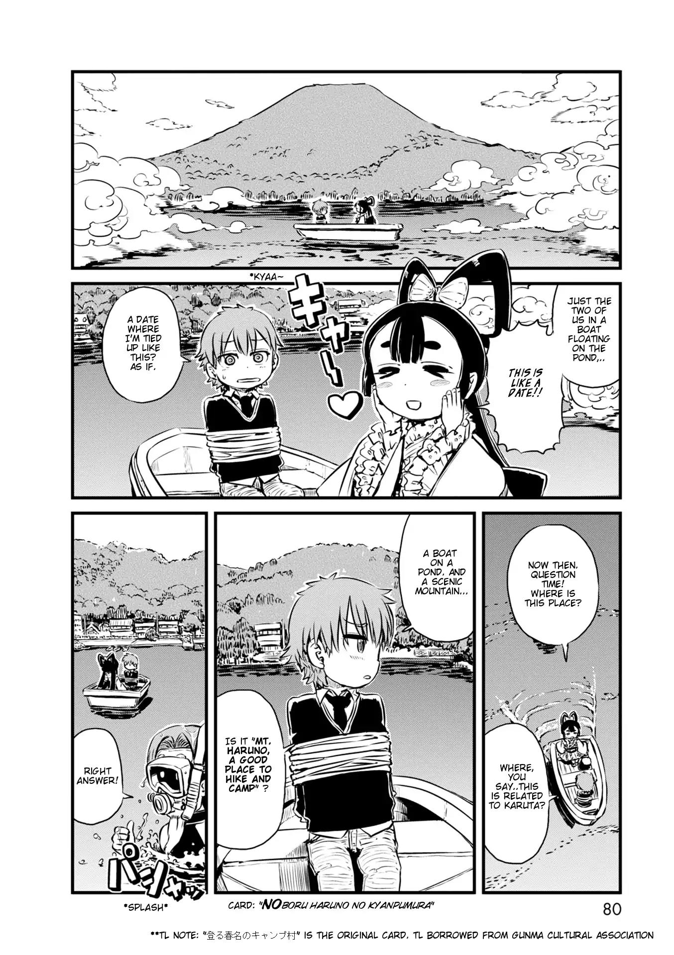 Neko Musume Michikusa Nikki Chapter 63 page 10 - Chapter 63: Passing the Time Touring the Hokumou Karuta Spots