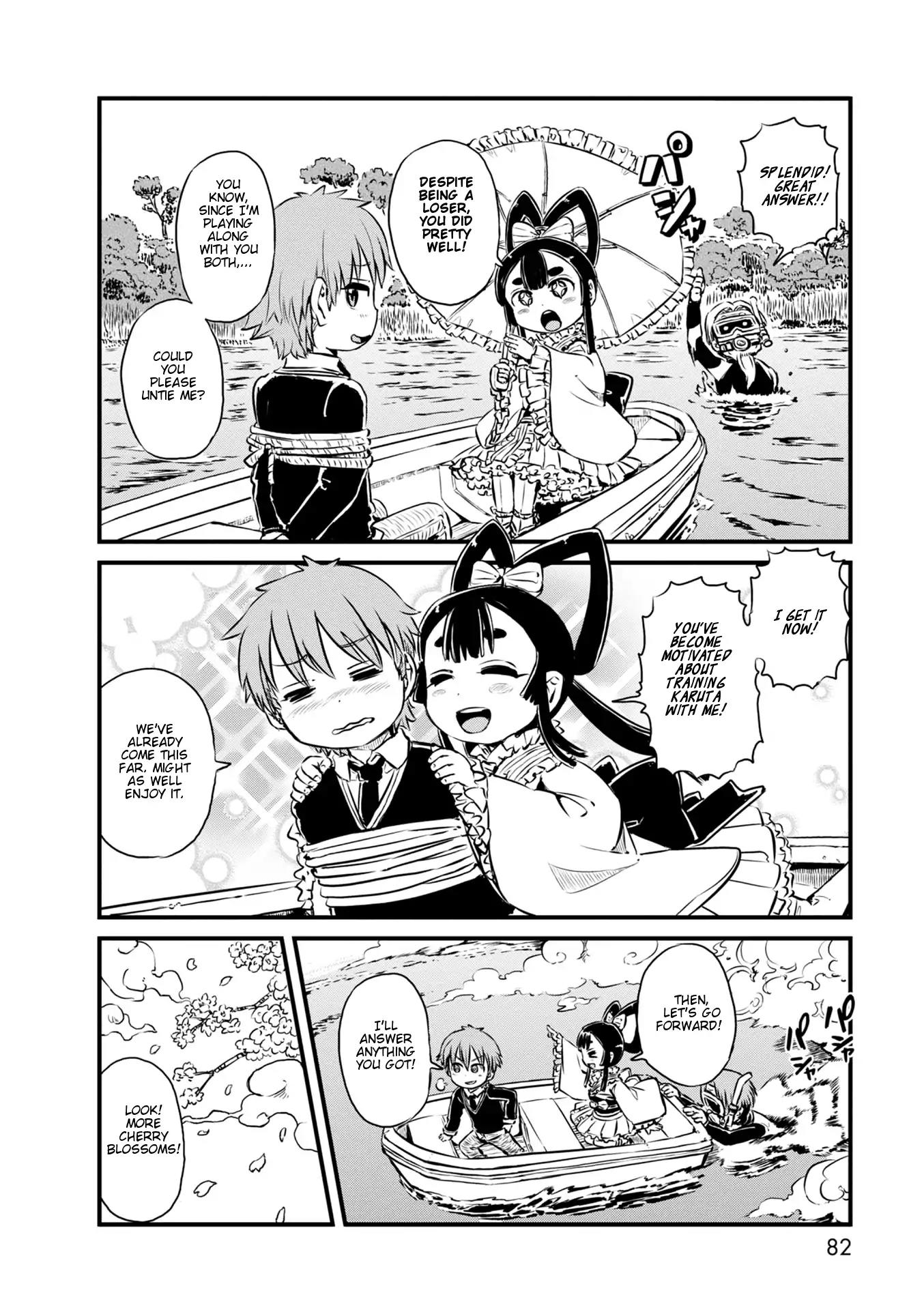 Neko Musume Michikusa Nikki Chapter 63 page 12 - Chapter 63: Passing the Time Touring the Hokumou Karuta Spots