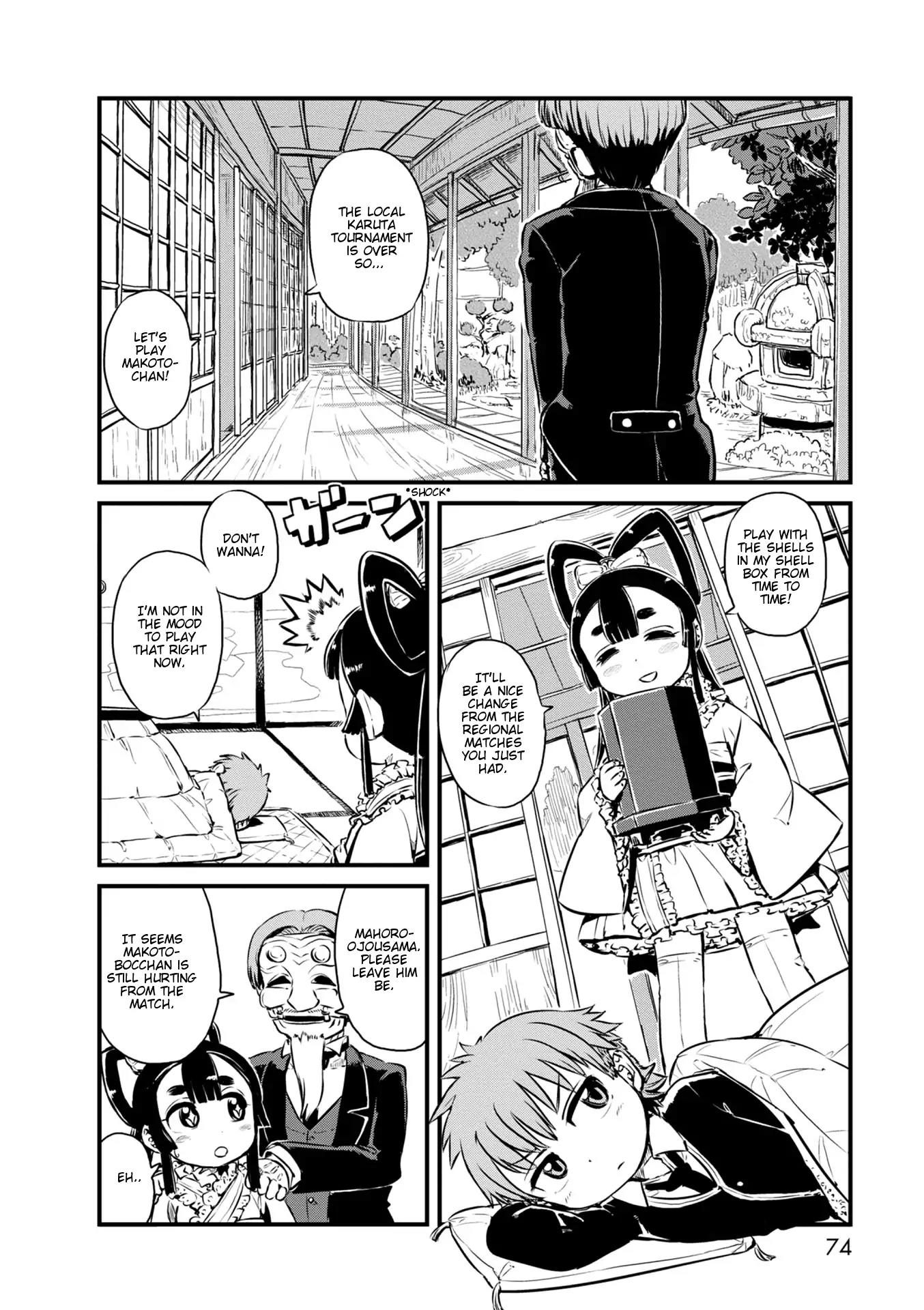 Neko Musume Michikusa Nikki Chapter 63 page 4 - Chapter 63: Passing the Time Touring the Hokumou Karuta Spots