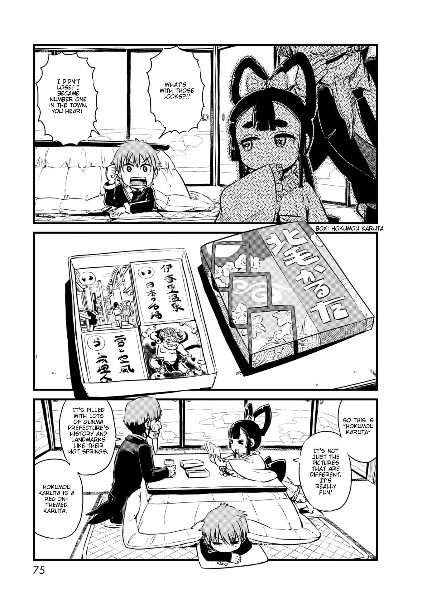 Neko Musume Michikusa Nikki Chapter 63 page 5 - Chapter 63: Passing the Time Touring the Hokumou Karuta Spots