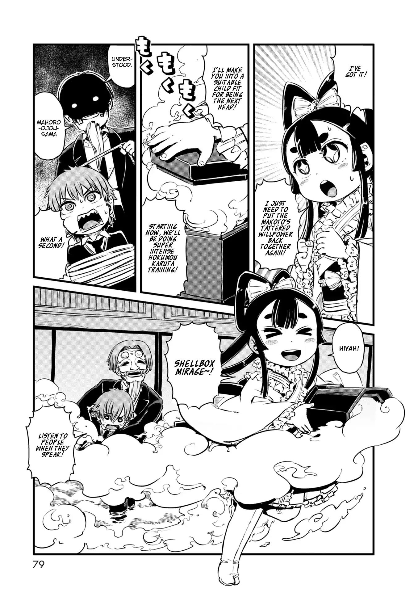 Neko Musume Michikusa Nikki Chapter 63 page 9 - Chapter 63: Passing the Time Touring the Hokumou Karuta Spots