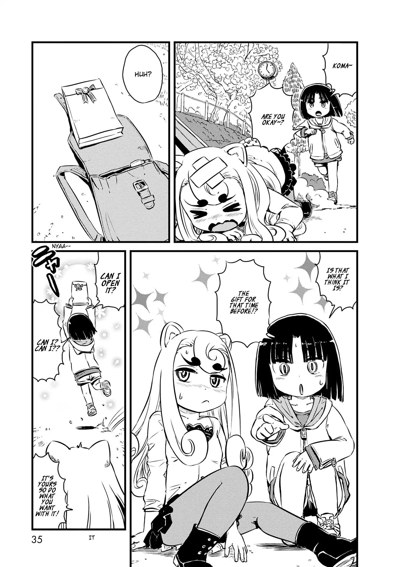 Neko Musume Michikusa Nikki Chapter 68 page 21 - Chapter 68: Passing the Time with a Gift from Koma