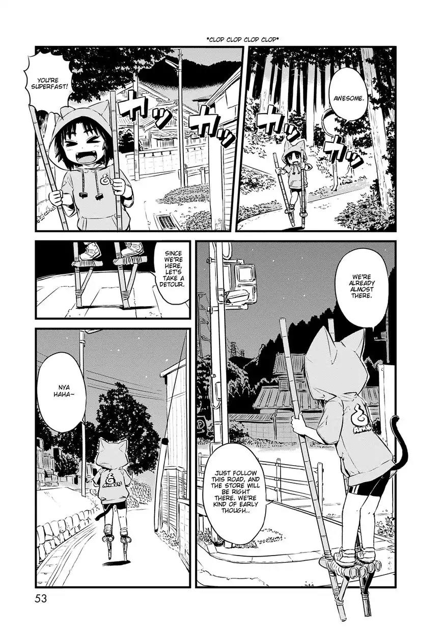Neko Musume Michikusa Nikki Chapter 69 page 13 - Chapter 69: Passing the Time with Stilts at Night
