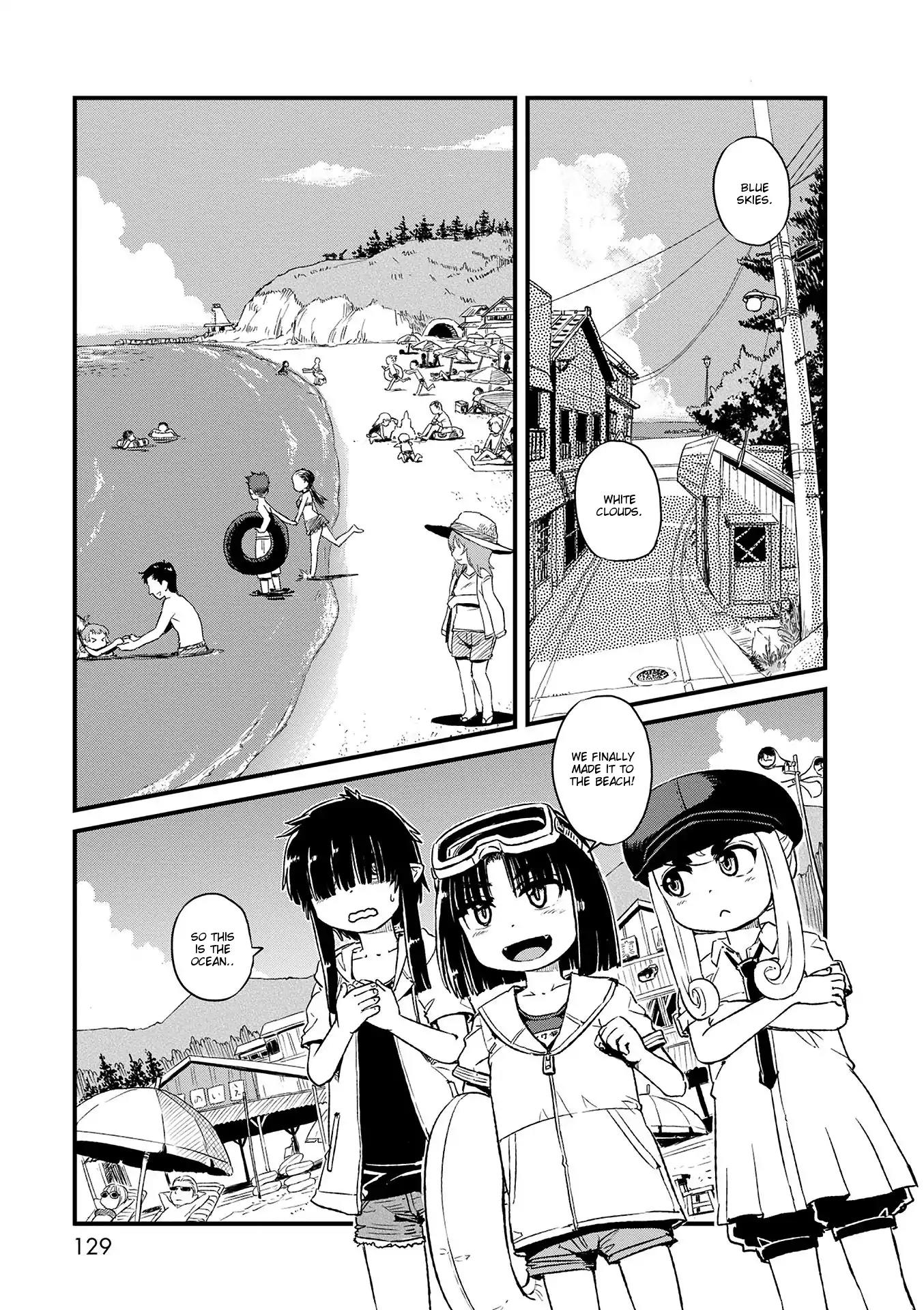 Neko Musume Michikusa Nikki Chapter 73 page 1 - Chapter 73: Passing the Time with Kawahime at the Beach