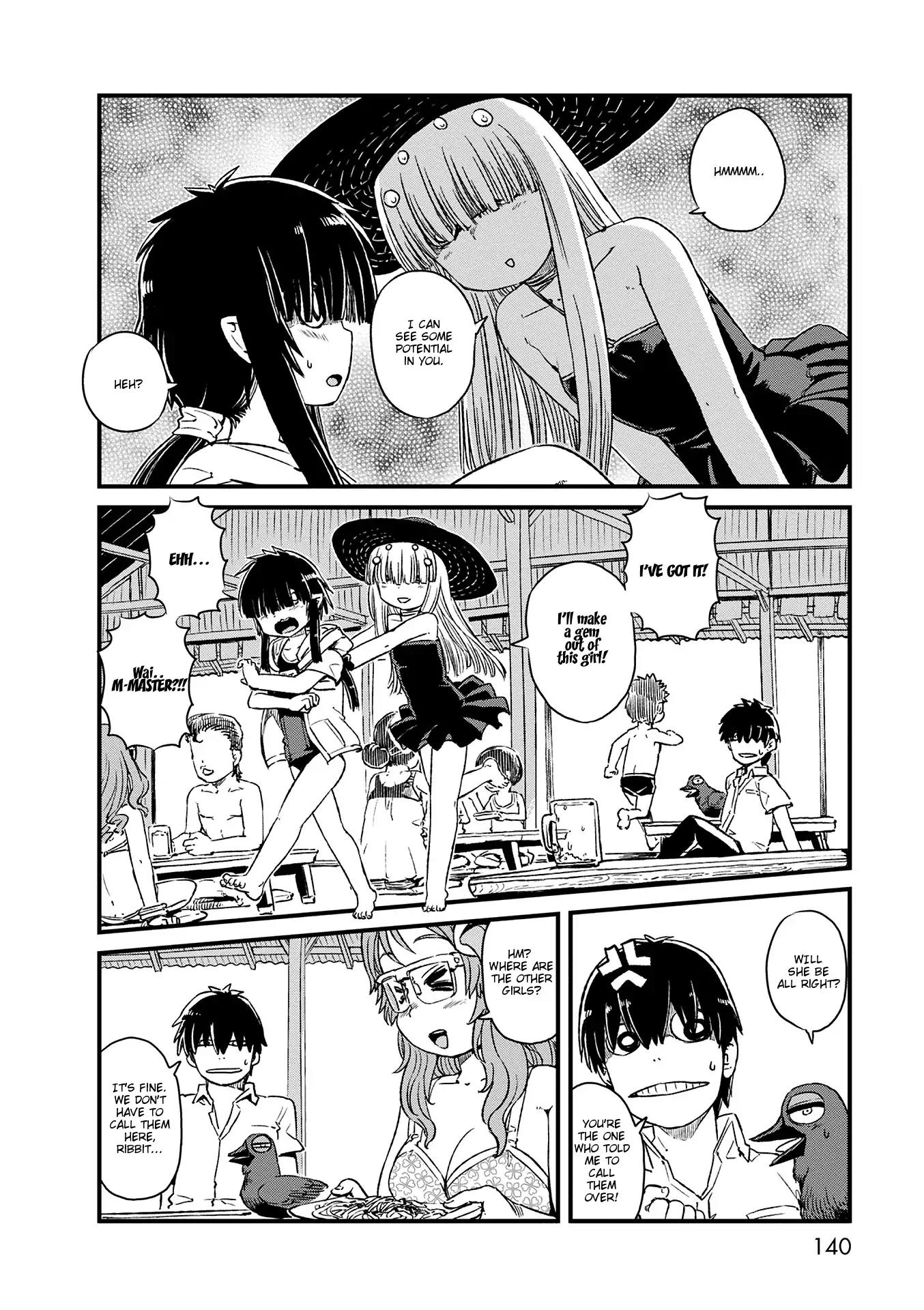 Neko Musume Michikusa Nikki Chapter 73 page 12 - Chapter 73: Passing the Time with Kawahime at the Beach