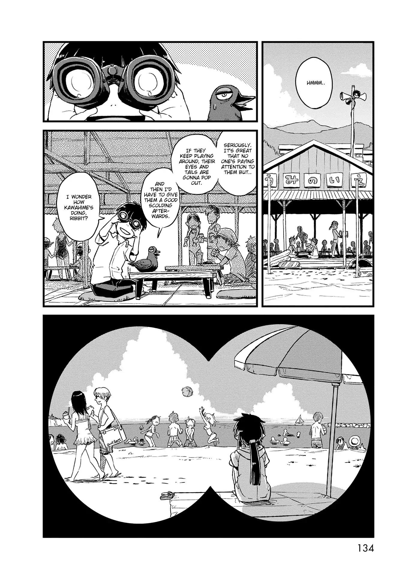Neko Musume Michikusa Nikki Chapter 73 page 6 - Chapter 73: Passing the Time with Kawahime at the Beach