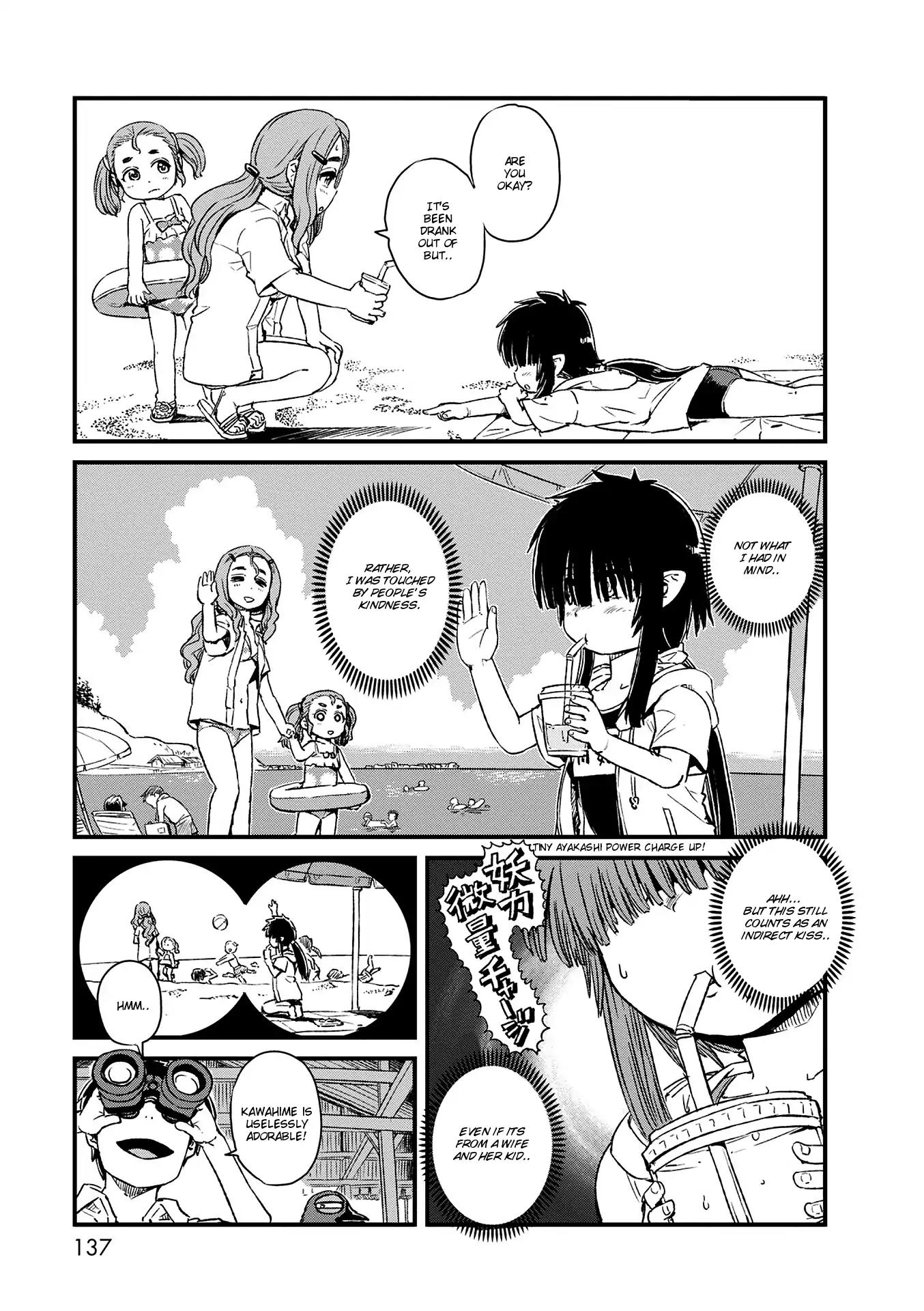 Neko Musume Michikusa Nikki Chapter 73 page 9 - Chapter 73: Passing the Time with Kawahime at the Beach