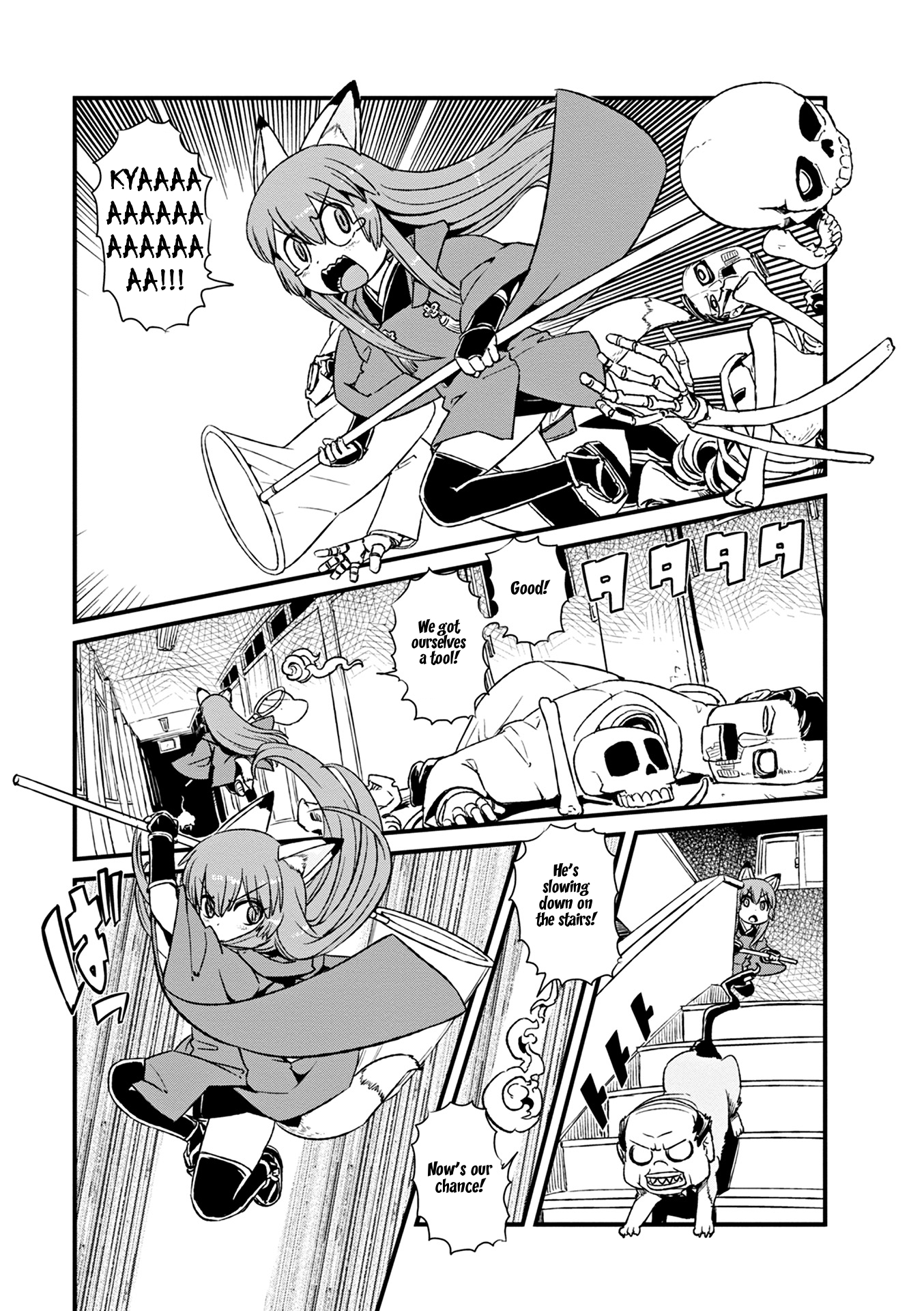 Neko Musume Michikusa Nikki Chapter 77 page 13 - Chapter 77: Passing the Time At Night in School ... and the Magical Girl
