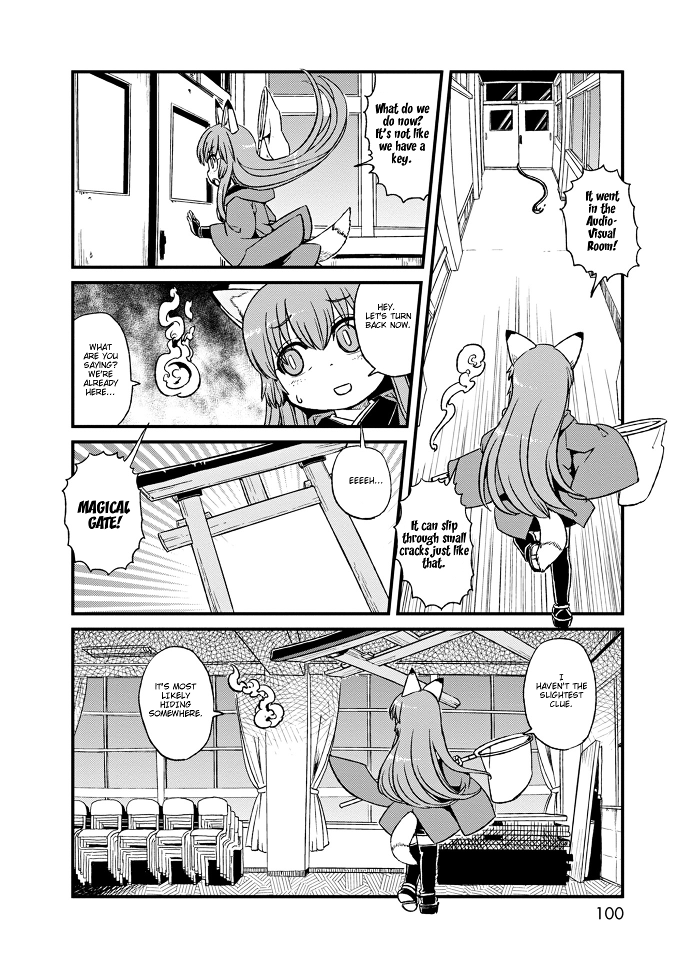 Neko Musume Michikusa Nikki Chapter 77 page 18 - Chapter 77: Passing the Time At Night in School ... and the Magical Girl