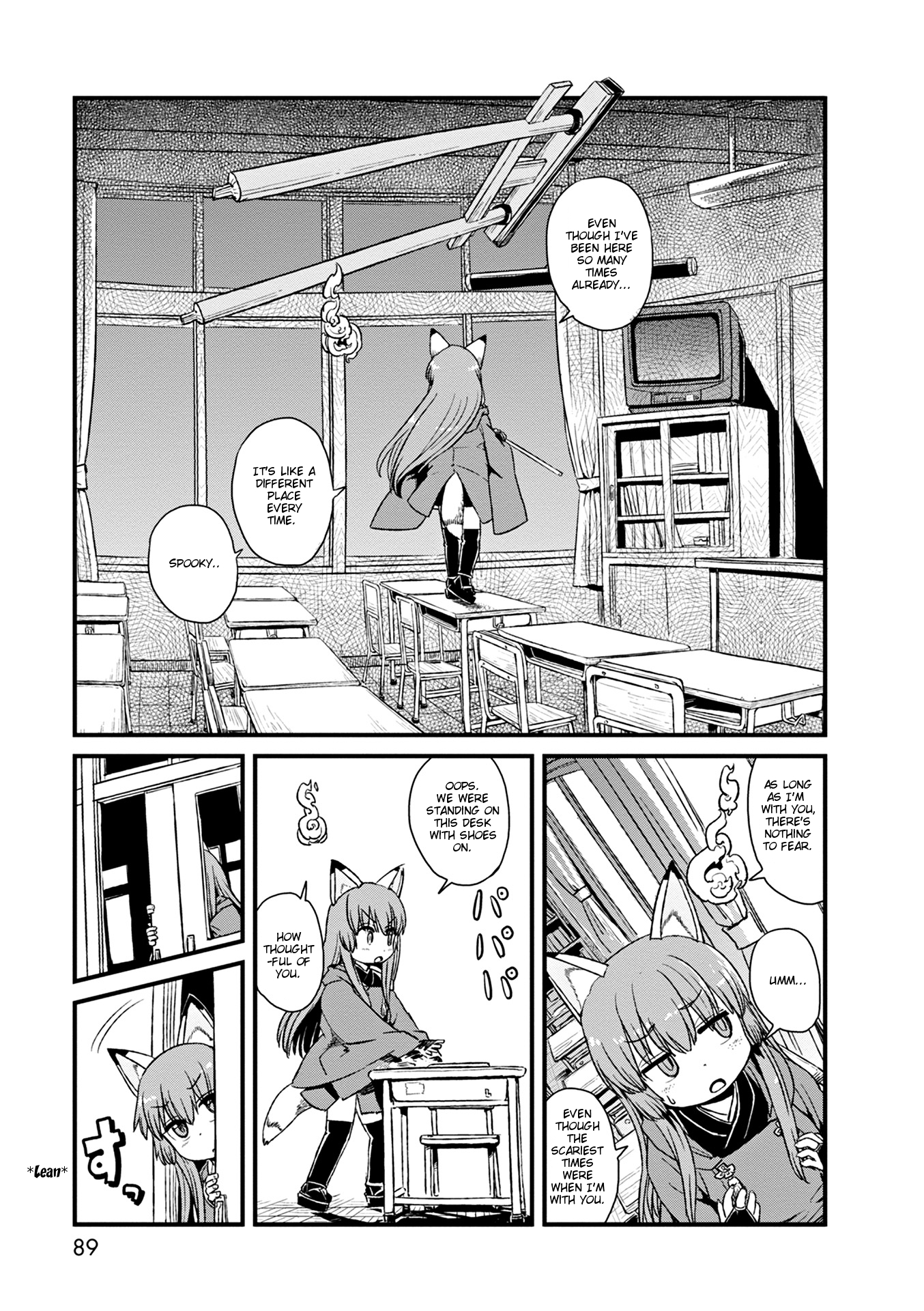Neko Musume Michikusa Nikki Chapter 77 page 7 - Chapter 77: Passing the Time At Night in School ... and the Magical Girl
