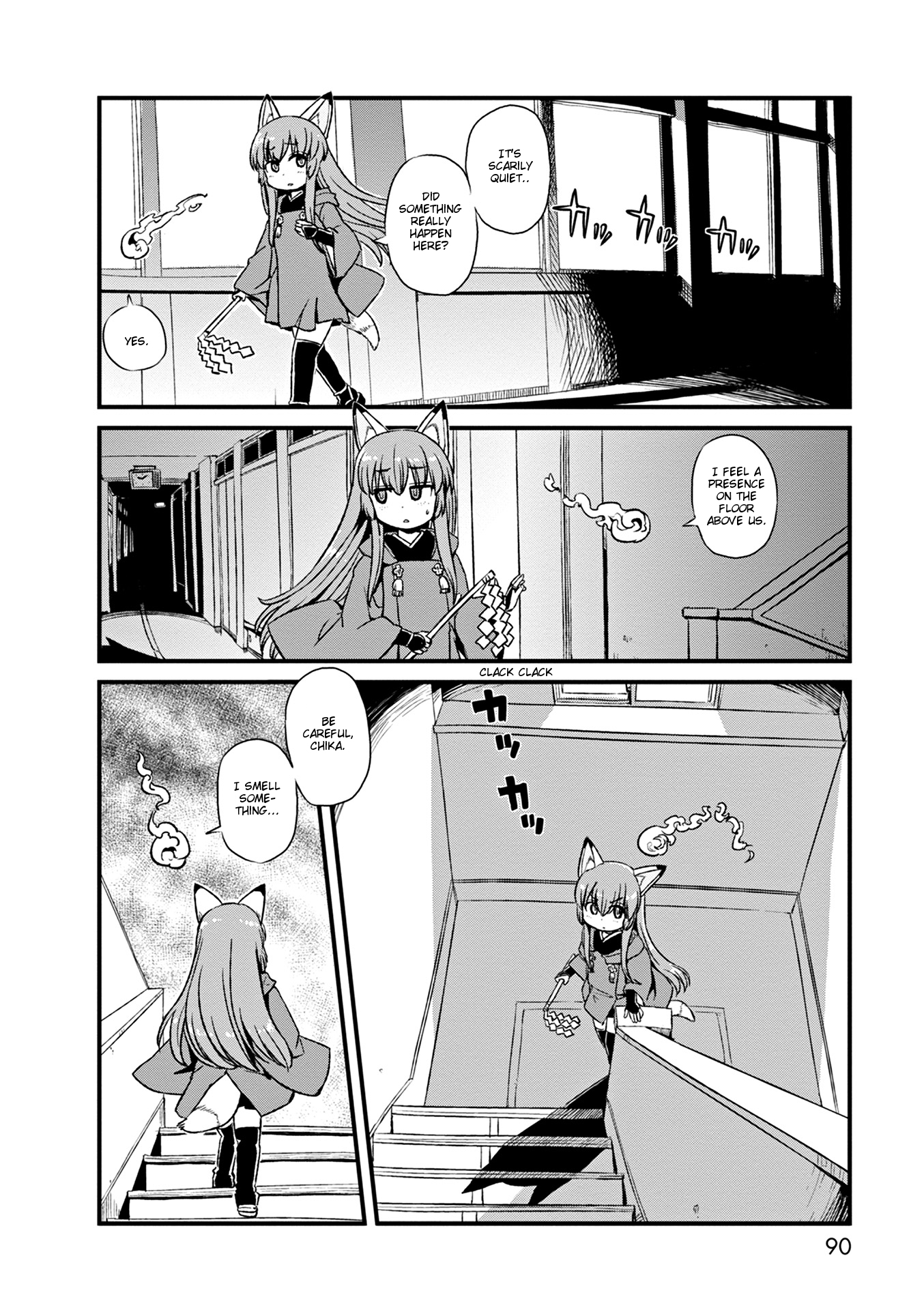 Neko Musume Michikusa Nikki Chapter 77 page 8 - Chapter 77: Passing the Time At Night in School ... and the Magical Girl
