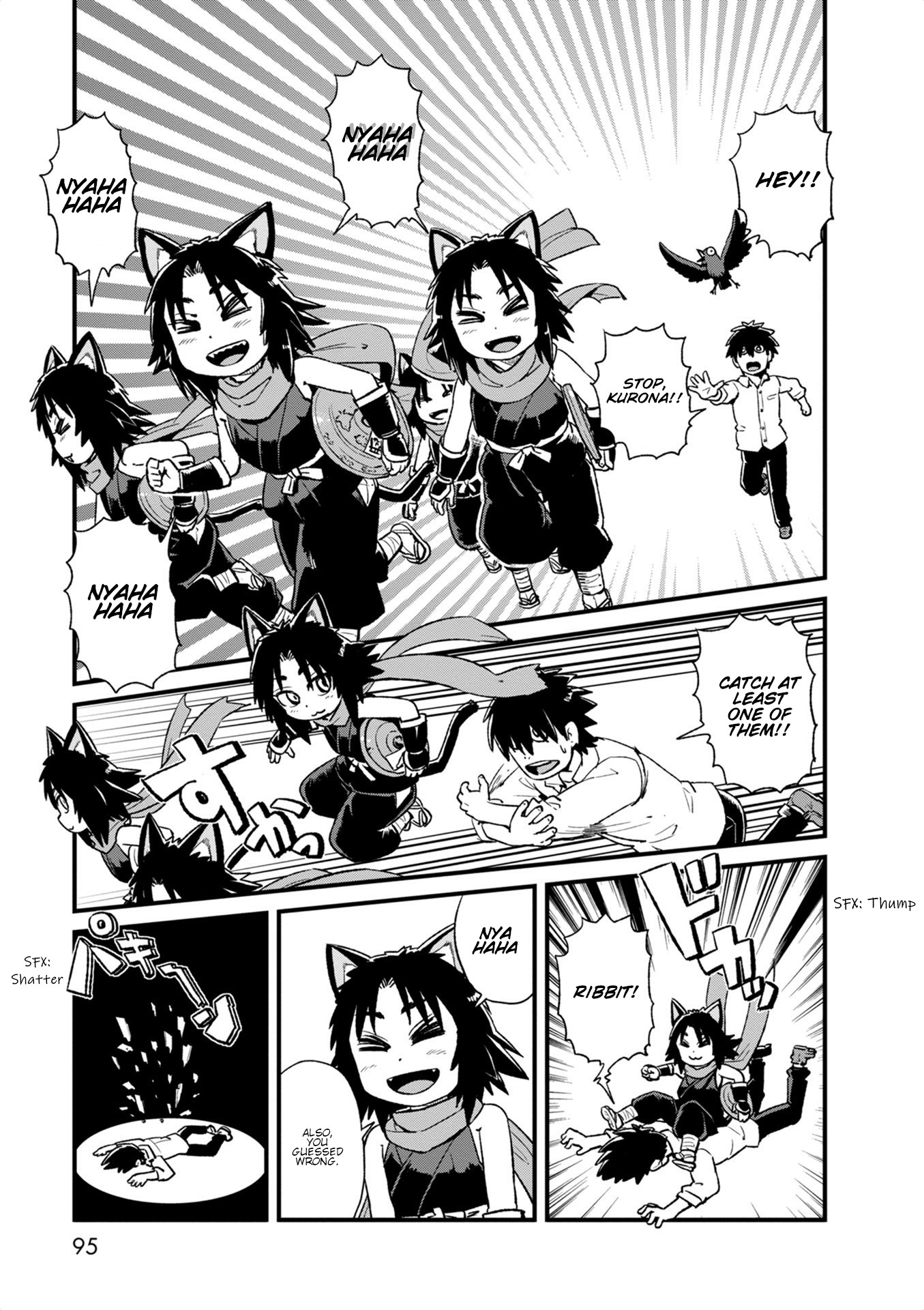 Neko Musume Michikusa Nikki Chapter 97 page 11 - Chapter 97: Passing the Time Doing Mirror Clone Jutsu with Kurona