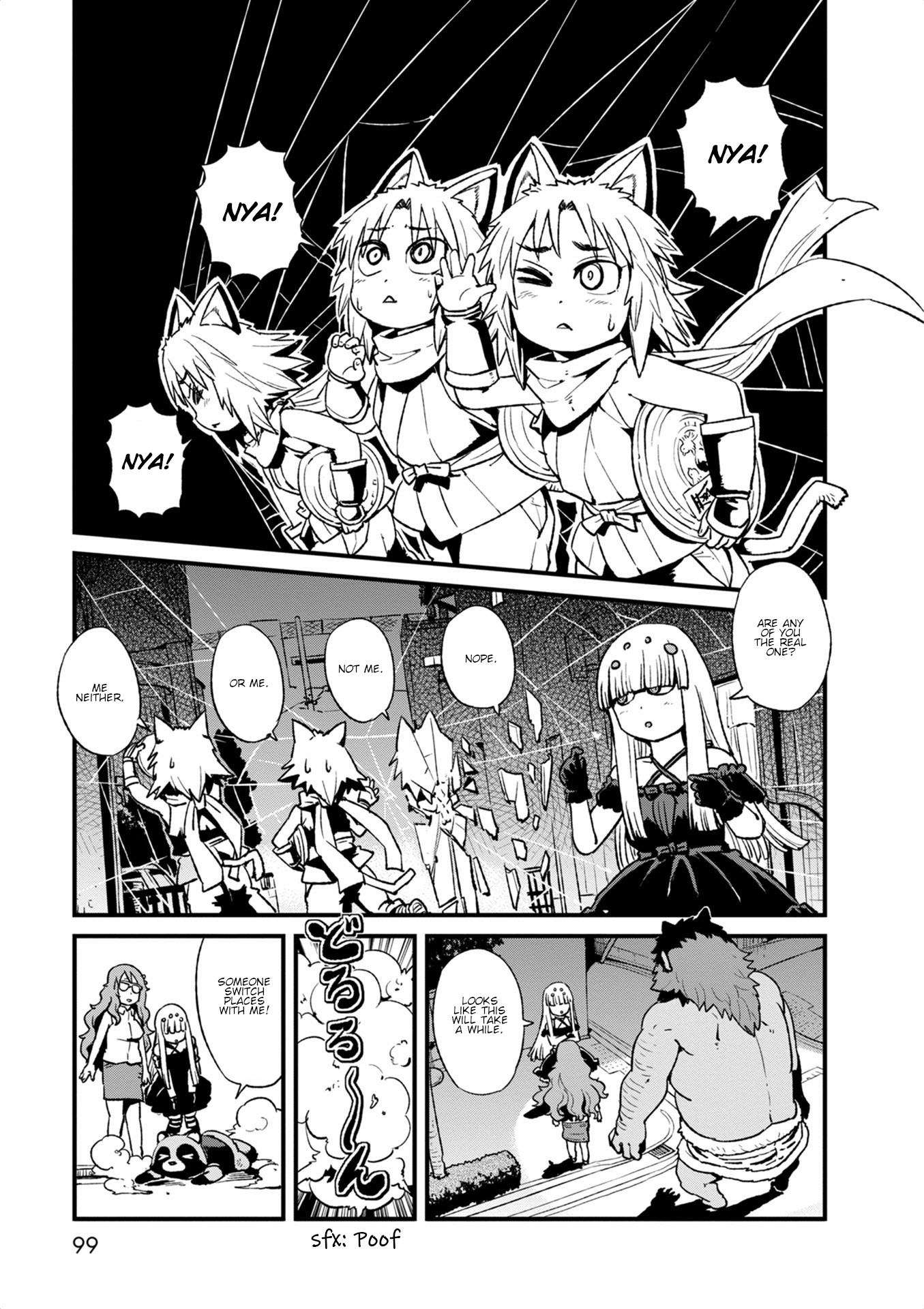 Neko Musume Michikusa Nikki Chapter 97 page 15 - Chapter 97: Passing the Time Doing Mirror Clone Jutsu with Kurona
