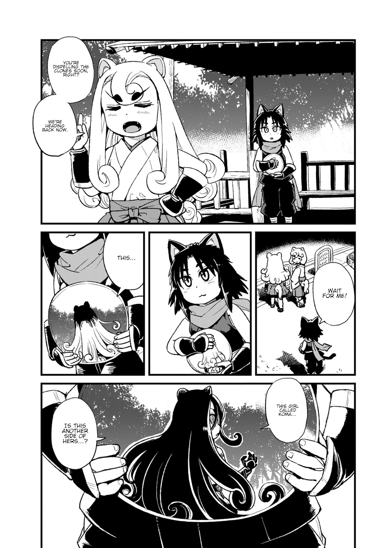Neko Musume Michikusa Nikki Chapter 97 page 22 - Chapter 97: Passing the Time Doing Mirror Clone Jutsu with Kurona
