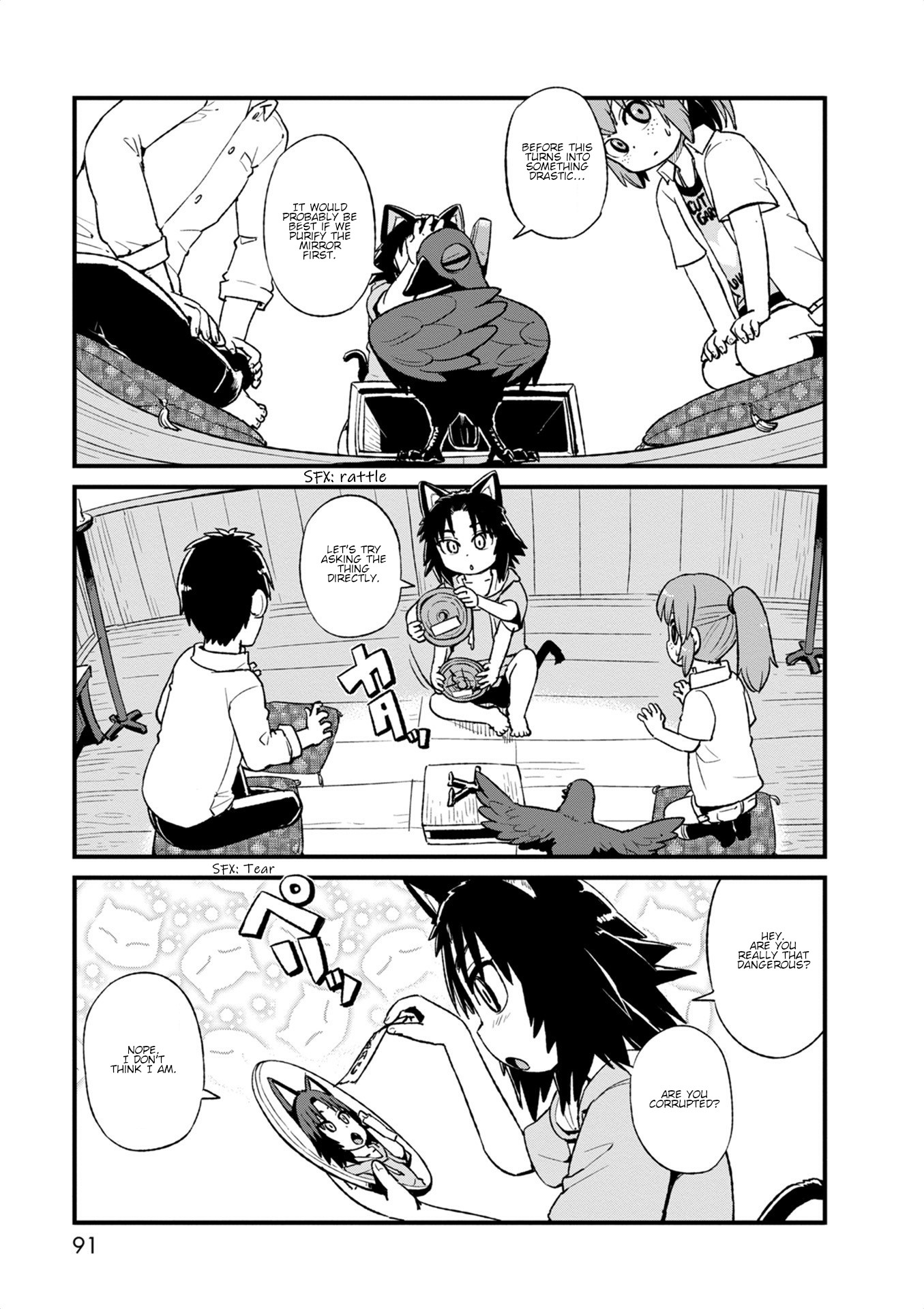 Neko Musume Michikusa Nikki Chapter 97 page 7 - Chapter 97: Passing the Time Doing Mirror Clone Jutsu with Kurona