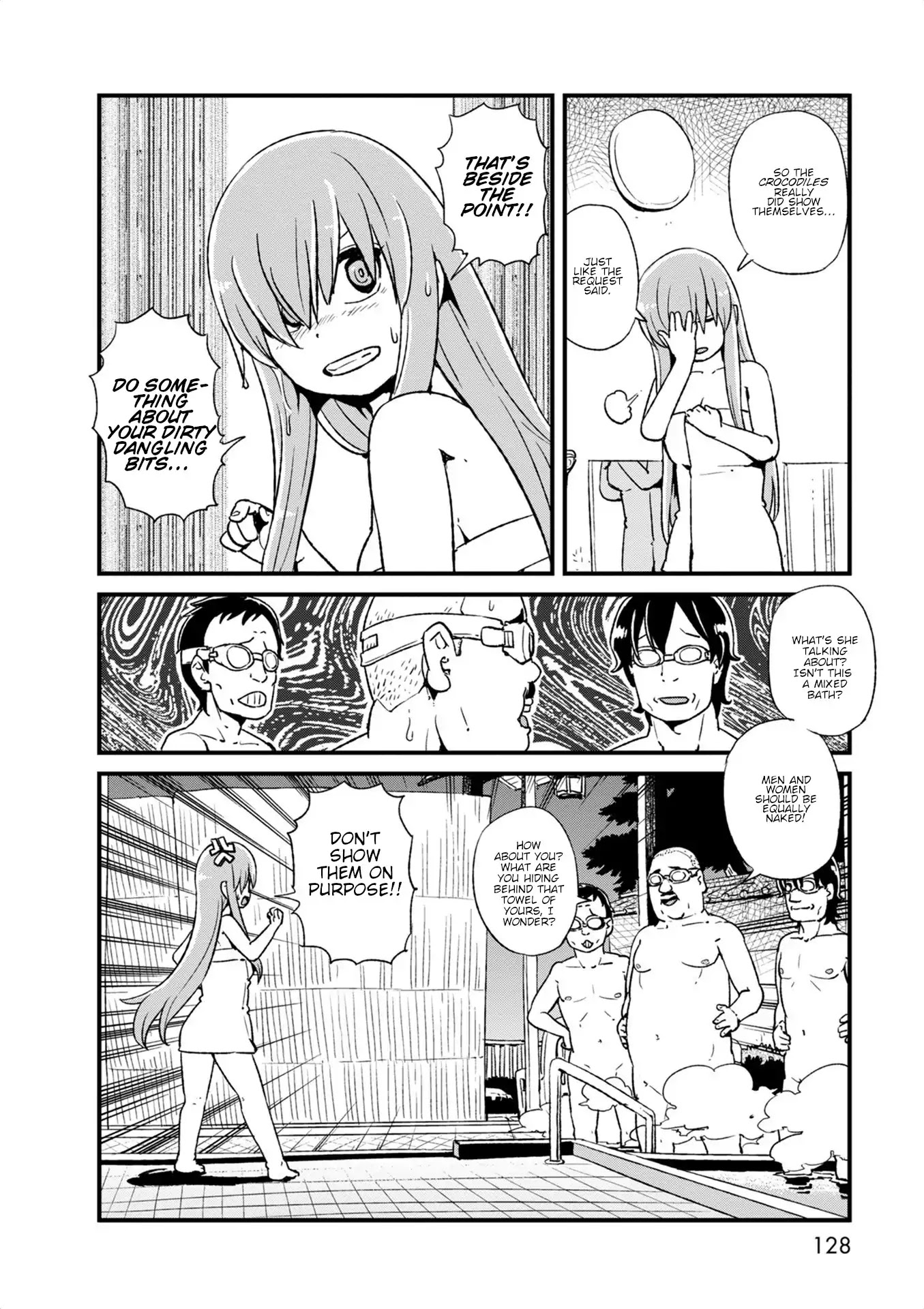 Neko Musume Michikusa Nikki Chapter 98 page 17 - Chapter 98: Passing the Time Bathing With "Crocodiles"