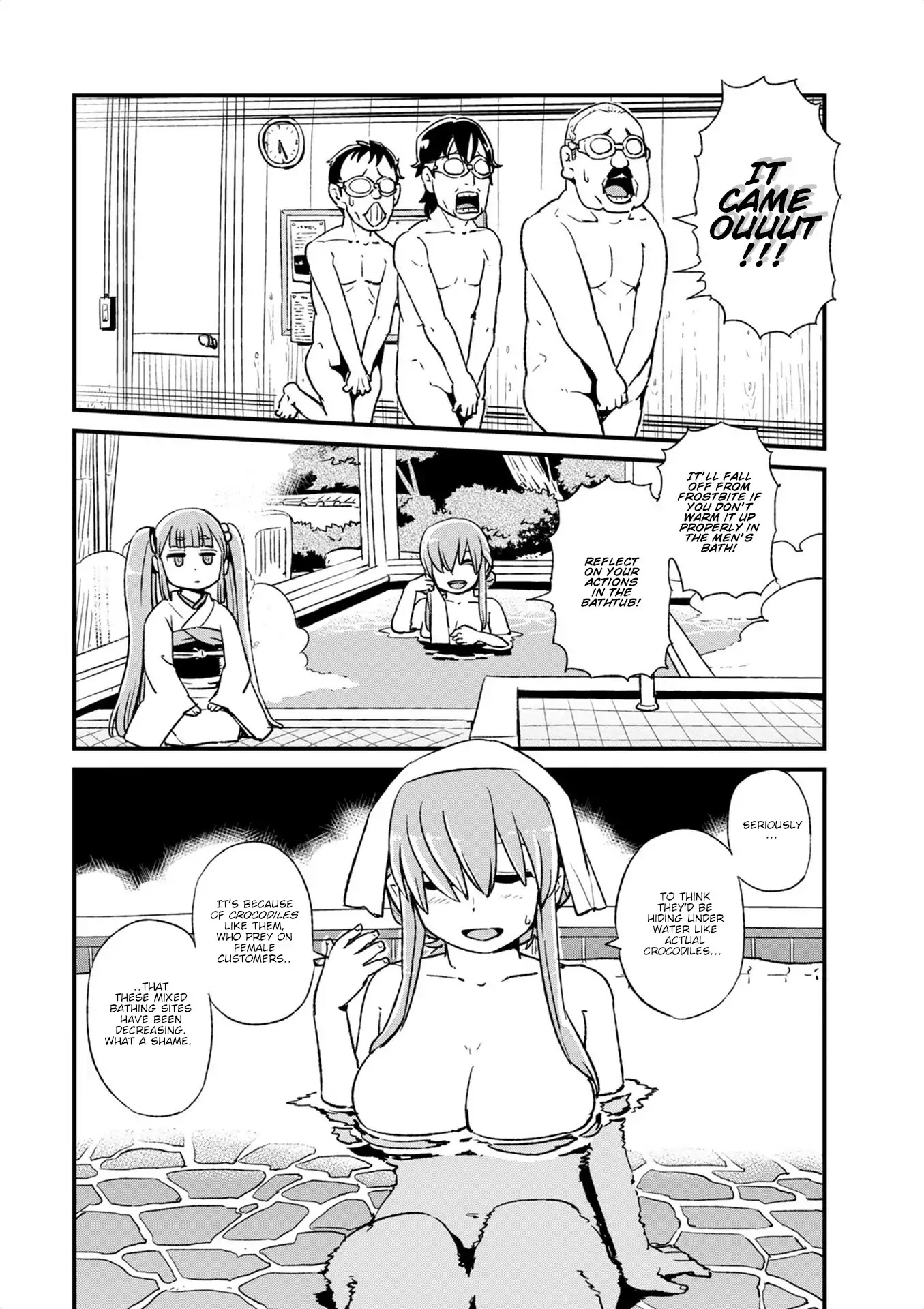 Neko Musume Michikusa Nikki Chapter 98 page 20 - Chapter 98: Passing the Time Bathing With "Crocodiles"