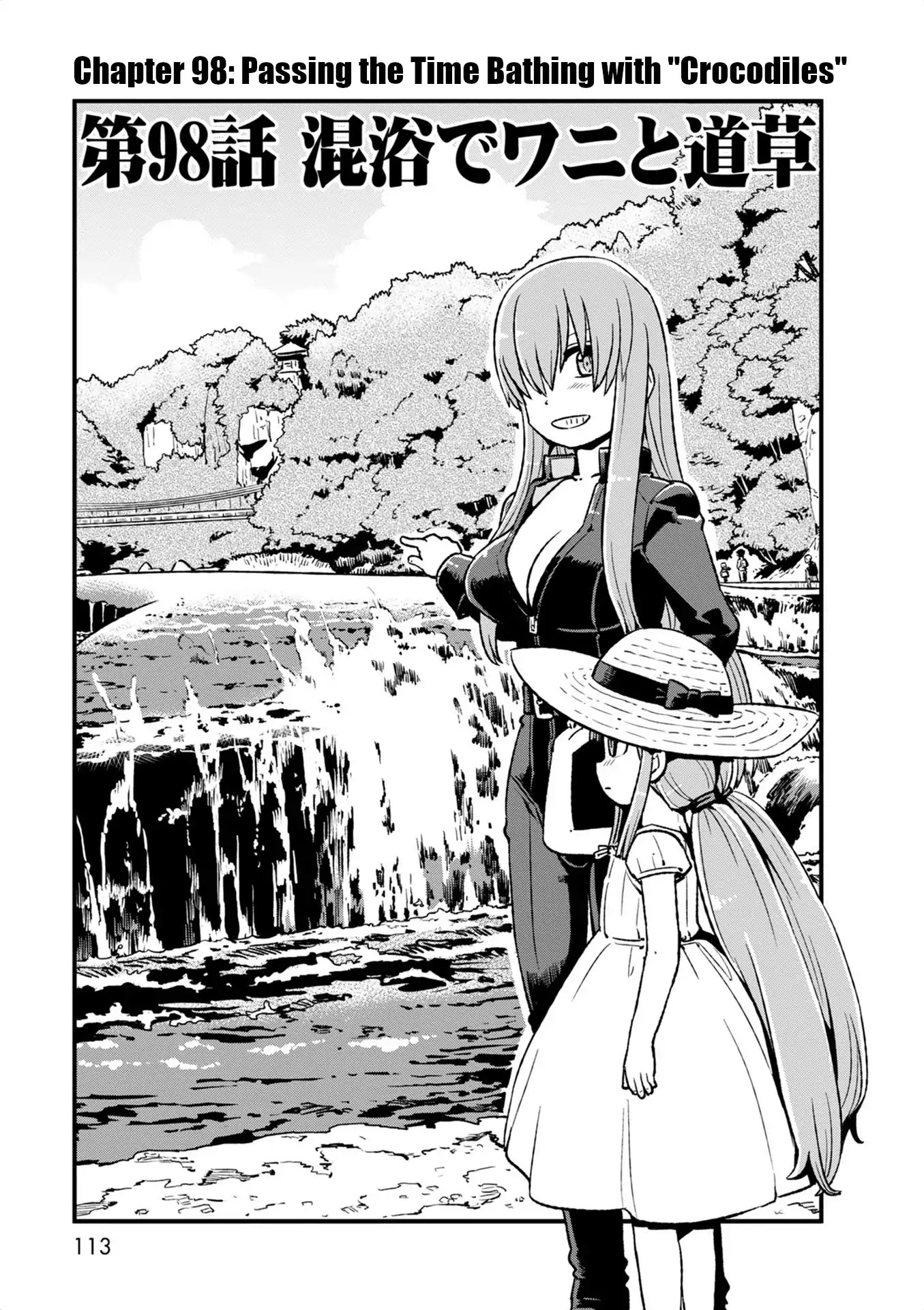 Neko Musume Michikusa Nikki Chapter 98 page 3 - Chapter 98: Passing the Time Bathing With "Crocodiles"