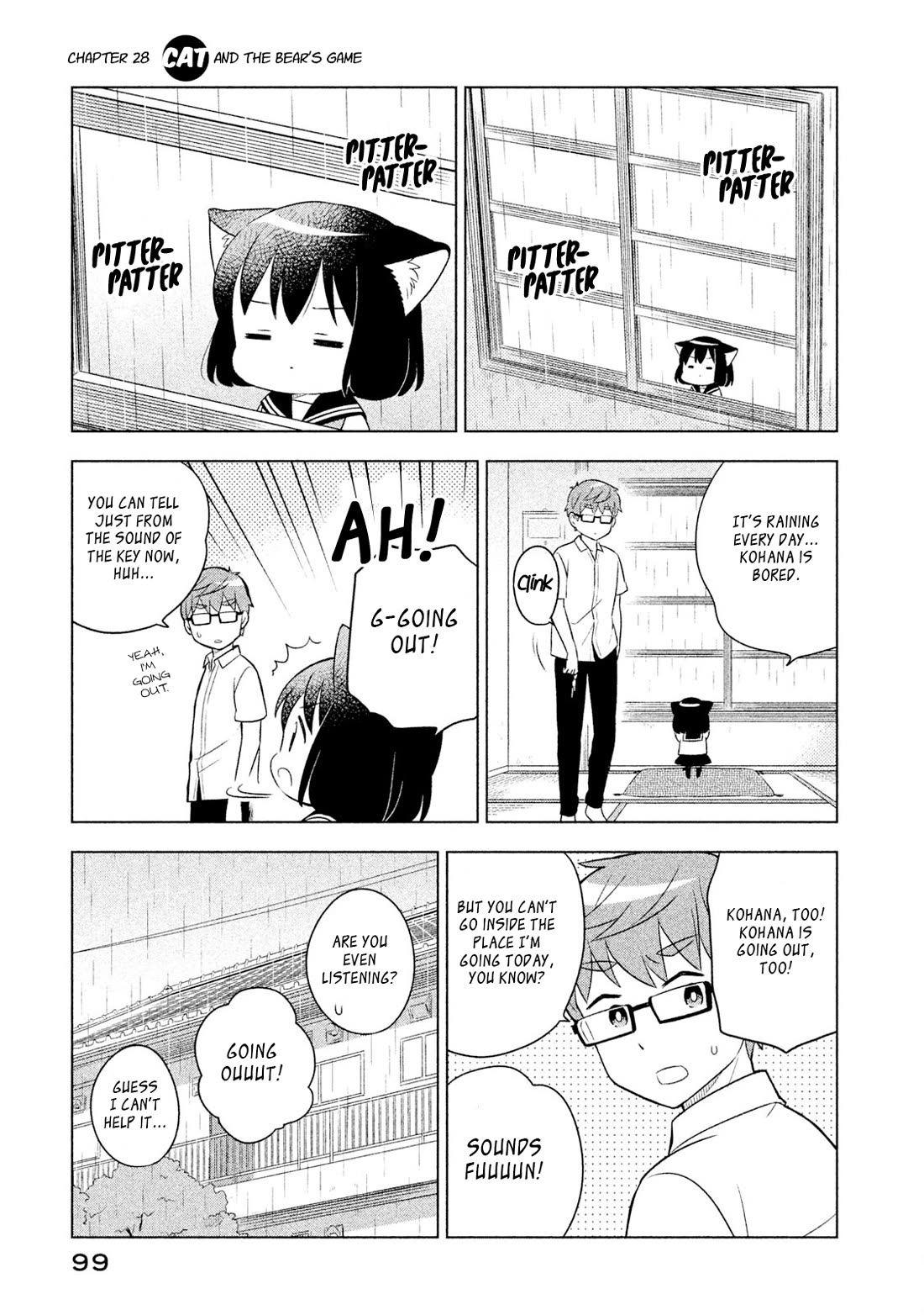 Neko no Kohana Chapter 28 page 1 - Chapter 28: Cat and the Bear's Game