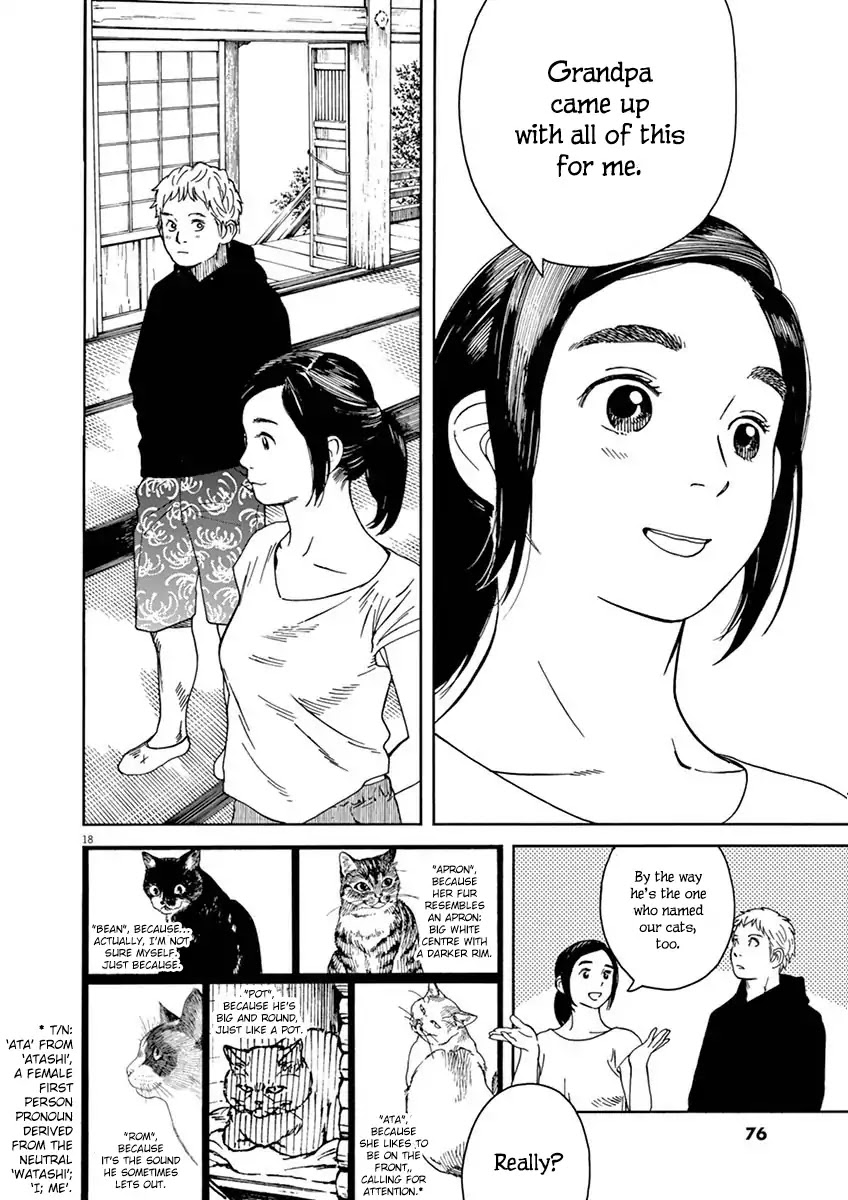 Neko no Otera no Chion-san Chapter 13 page 18 - Chapter 13: Penmanship and Chion