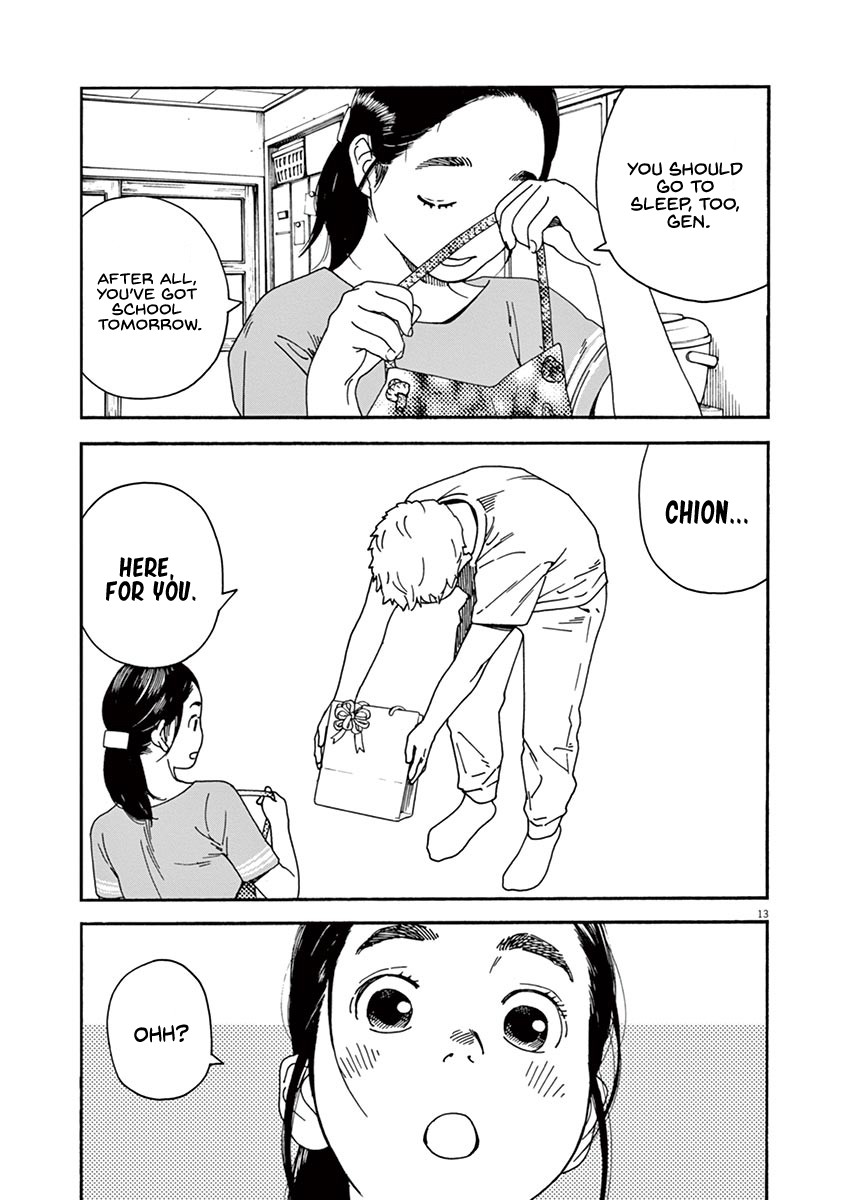 Neko no Otera no Chion-san Chapter 26 page 14 - Chapter 26: Chion's throbbing and silence
