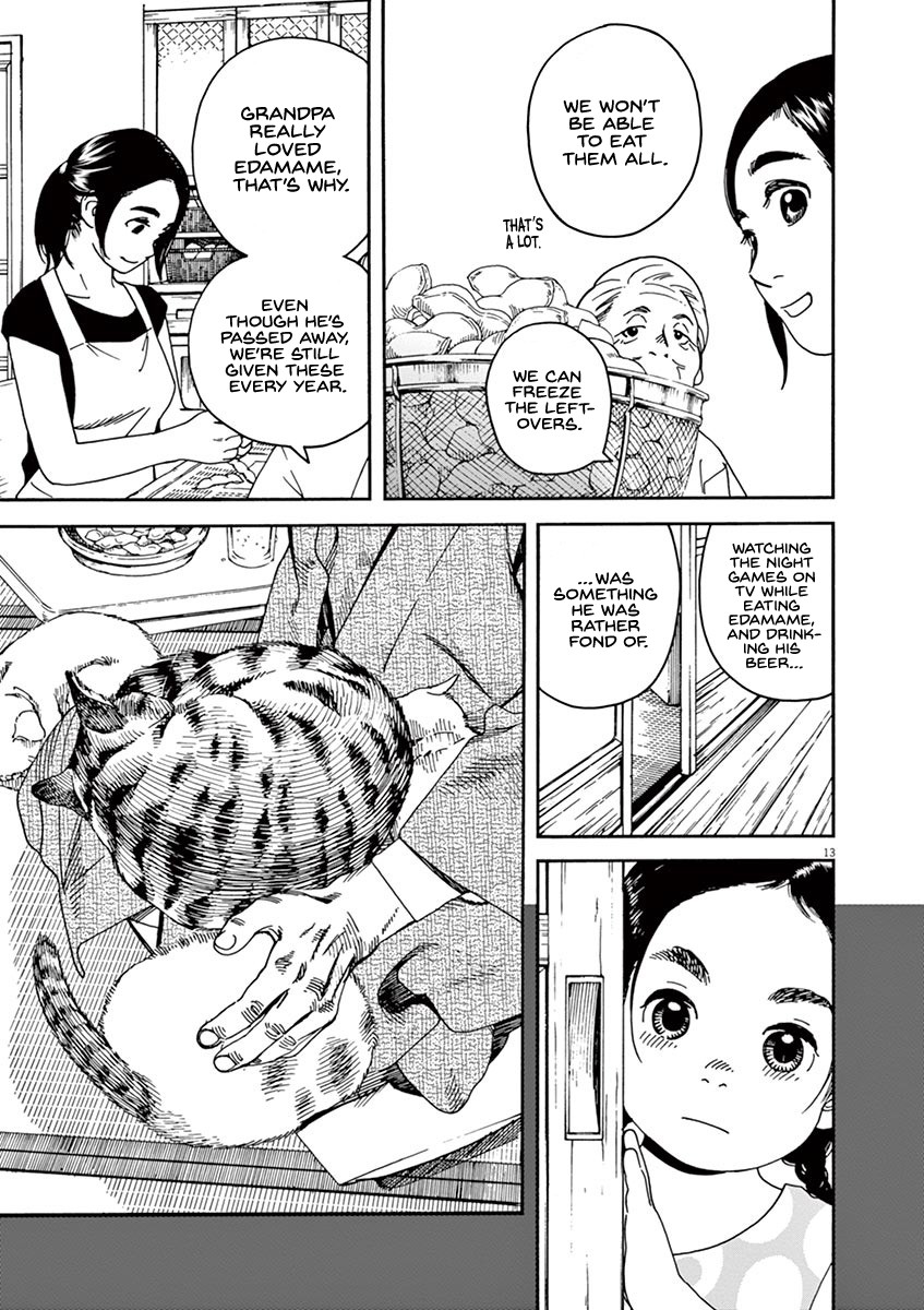 Neko no Otera no Chion-san Chapter 27 page 17 - Chapter 27: Chion's Edamame and Beer.