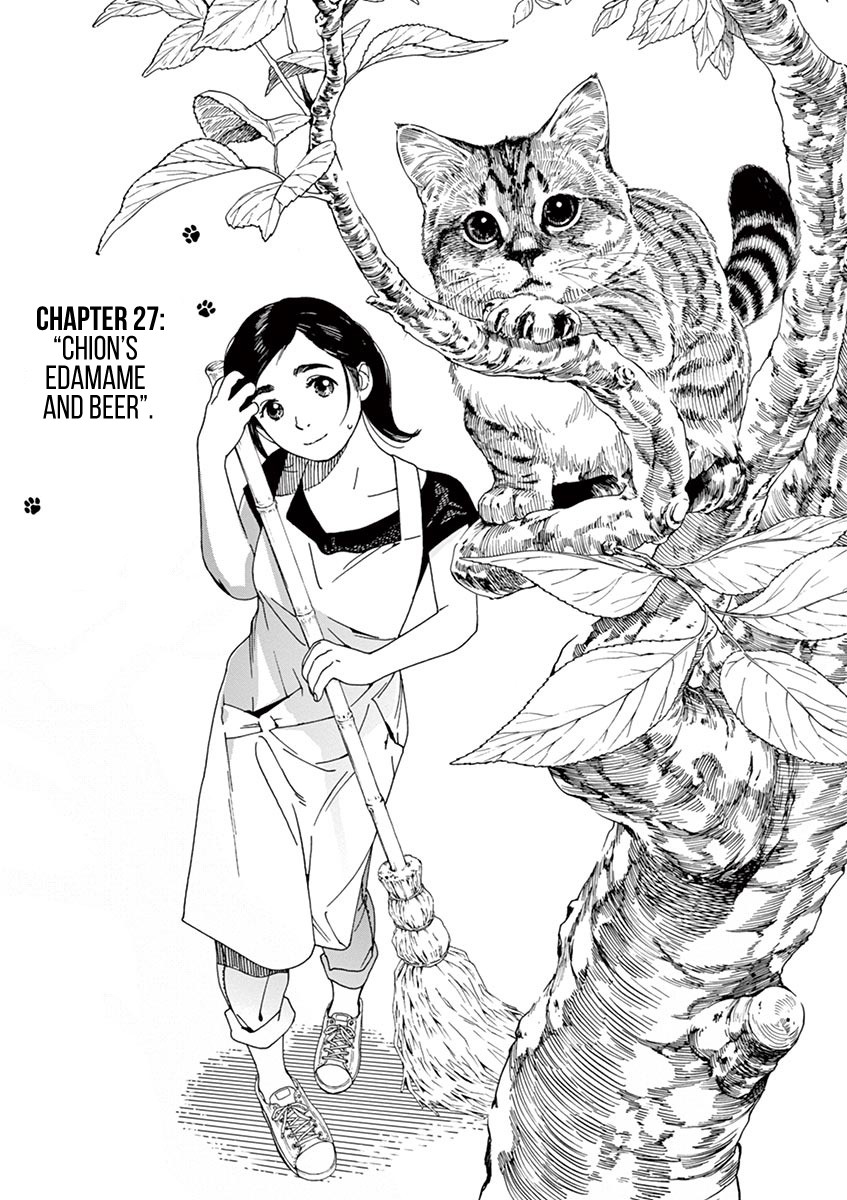 Neko no Otera no Chion-san Chapter 27 page 5 - Chapter 27: Chion's Edamame and Beer.