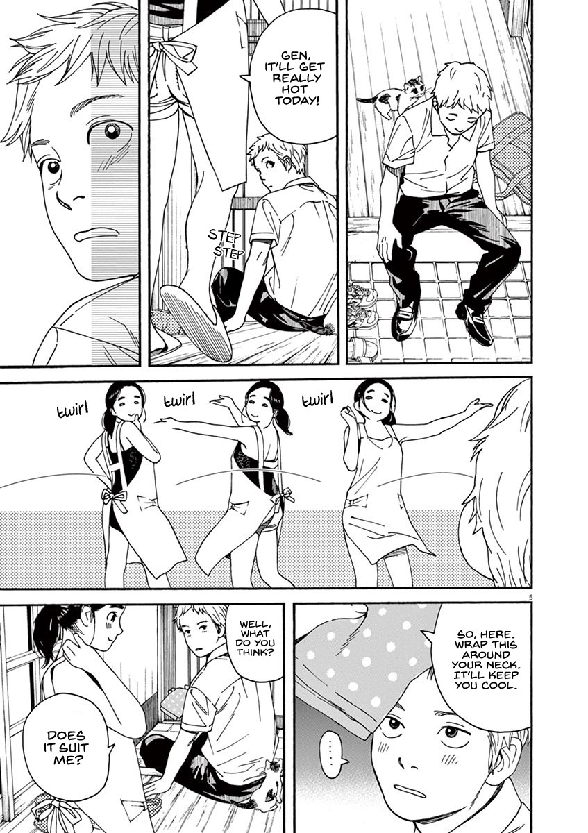 Neko no Otera no Chion-san Chapter 28 page 5 - Chapter 28: Chion's Early Summer and Apron.