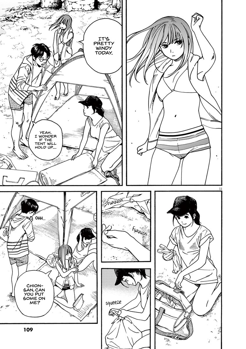 Neko no Otera no Chion-san Chapter 32 page 11 - Chapter 32: The Blue Sea, the White Sky and Chion-san