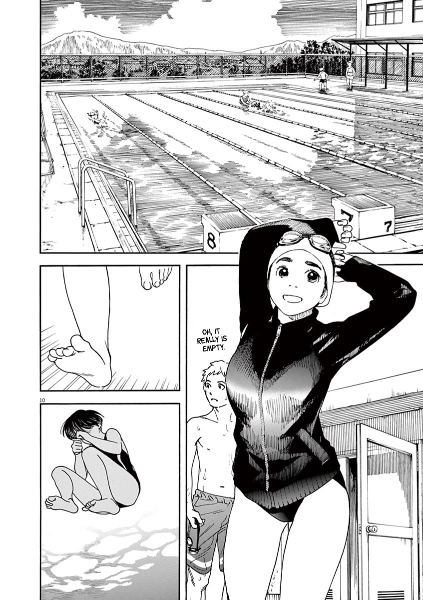 Neko no Otera no Chion-san Chapter 38 page 10 - Chapter 38: Love Gossip?!, The School Pool and Chion.