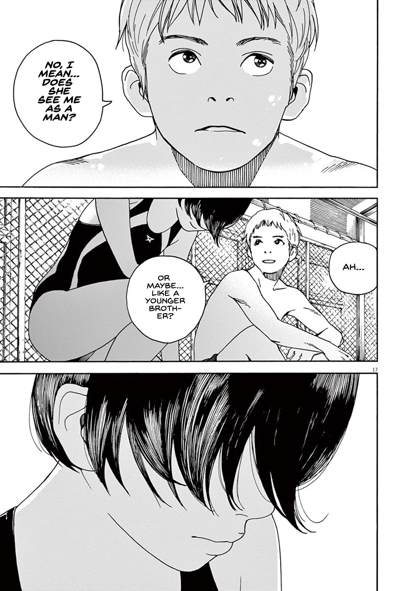 Neko no Otera no Chion-san Chapter 38 page 17 - Chapter 38: Love Gossip?!, The School Pool and Chion.