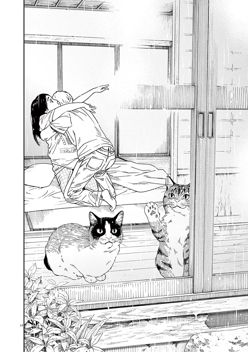 Neko no Otera no Chion-san Chapter 43 page 14 - Chapter 43: Porridge, T-Shirt and Chion