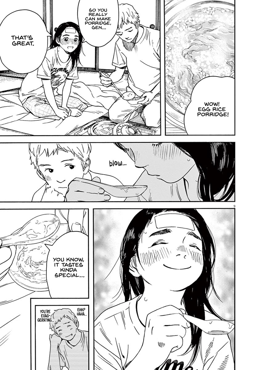 Neko no Otera no Chion-san Chapter 43 page 9 - Chapter 43: Porridge, T-Shirt and Chion