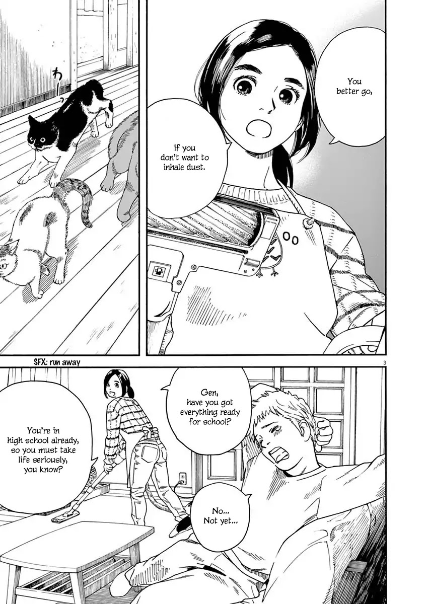 Neko no Otera no Chion-san Chapter 6 page 3 - Chapter 6: A New Student's Uniform And Chion