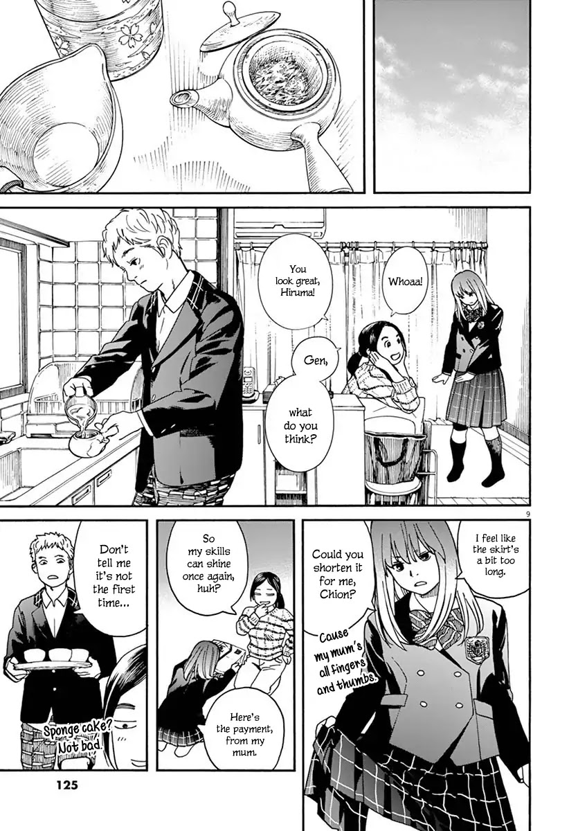 Neko no Otera no Chion-san Chapter 6 page 9 - Chapter 6: A New Student's Uniform And Chion