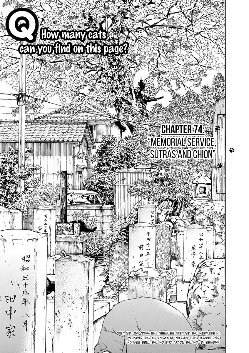 Neko no Otera no Chion-san Chapter 74 page 1 - Chapter 74