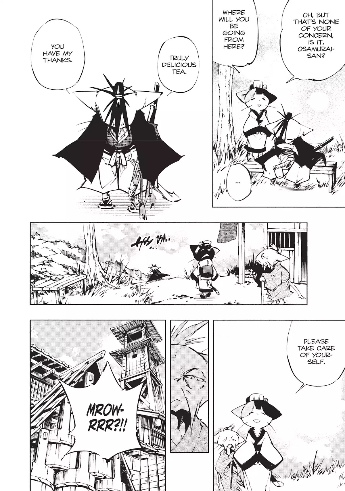 Nekogahara: Stray Cat Samurai Chapter 1 page 11 - Chapter 1: The Bell Rings When the Cat Draws His Sword