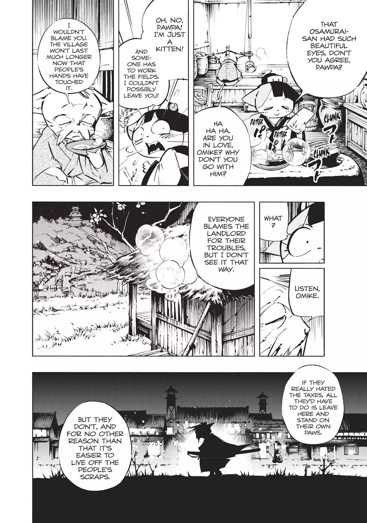 Nekogahara: Stray Cat Samurai Chapter 1 page 15 - Chapter 1: The Bell Rings When the Cat Draws His Sword