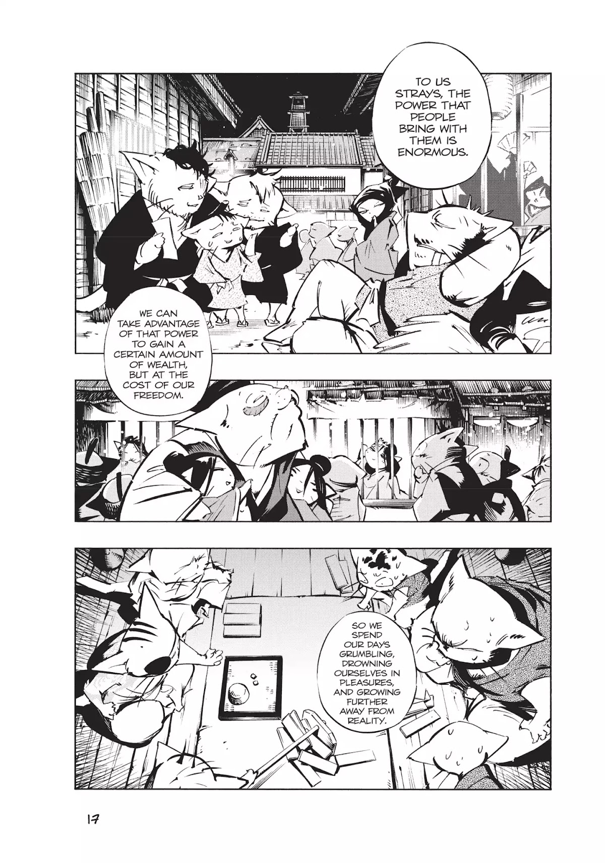 Nekogahara: Stray Cat Samurai Chapter 1 page 16 - Chapter 1: The Bell Rings When the Cat Draws His Sword