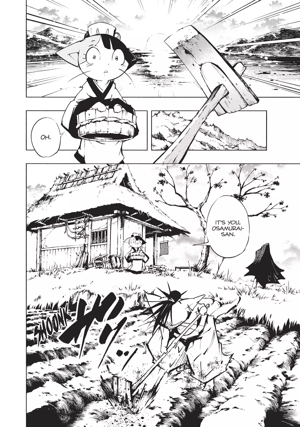 Nekogahara: Stray Cat Samurai Chapter 1 page 18 - Chapter 1: The Bell Rings When the Cat Draws His Sword