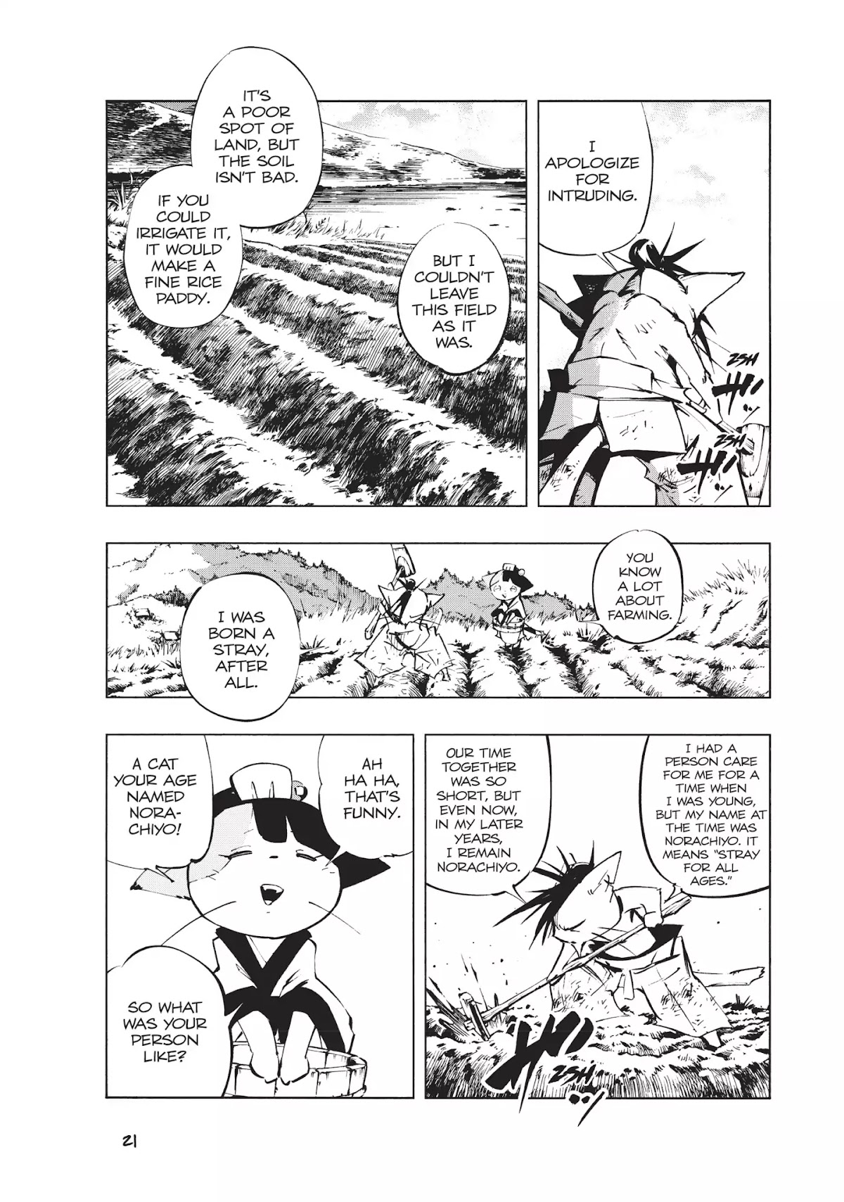 Nekogahara: Stray Cat Samurai Chapter 1 page 19 - Chapter 1: The Bell Rings When the Cat Draws His Sword
