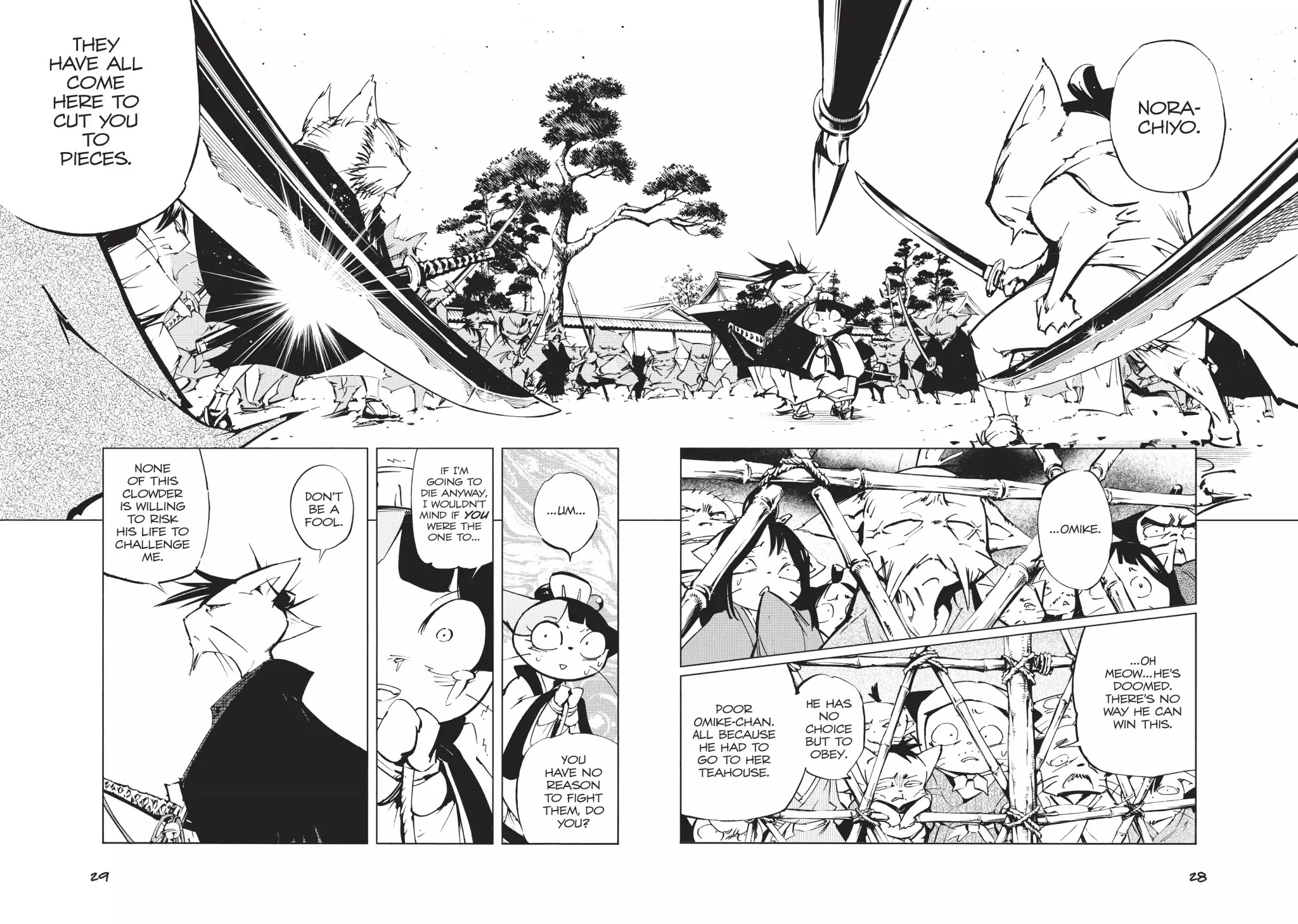 Nekogahara: Stray Cat Samurai Chapter 1 page 26 - Chapter 1: The Bell Rings When the Cat Draws His Sword
