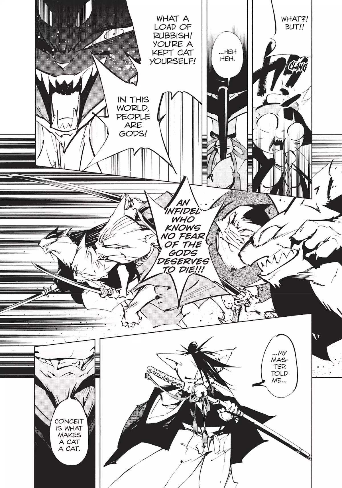 Nekogahara: Stray Cat Samurai Chapter 1 page 28 - Chapter 1: The Bell Rings When the Cat Draws His Sword