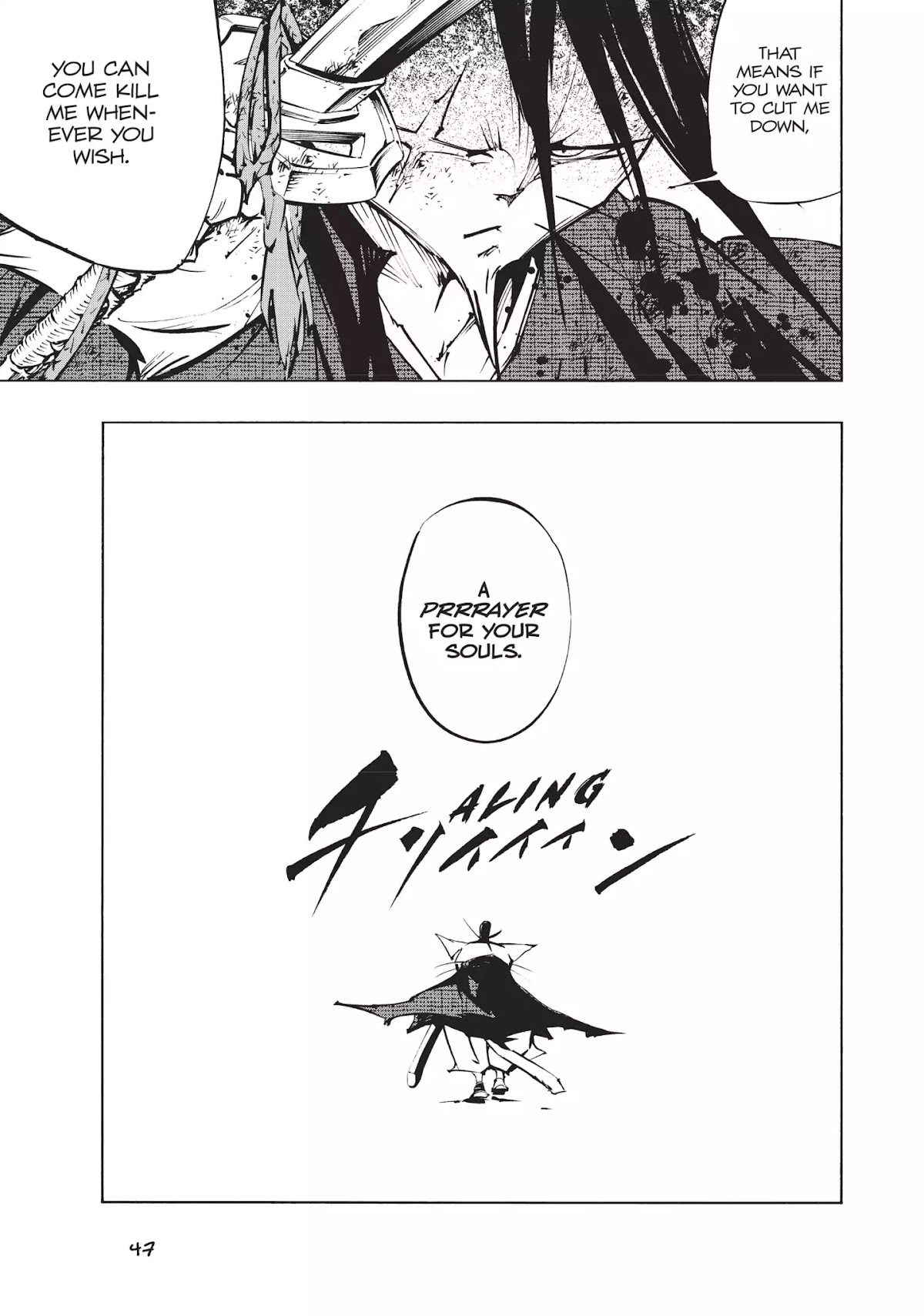 Nekogahara: Stray Cat Samurai Chapter 1 page 43 - Chapter 1: The Bell Rings When the Cat Draws His Sword