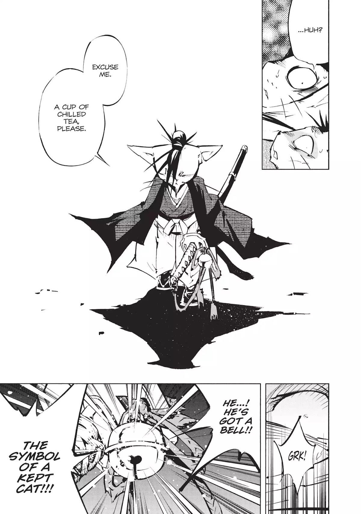 Nekogahara: Stray Cat Samurai Chapter 1 page 8 - Chapter 1: The Bell Rings When the Cat Draws His Sword