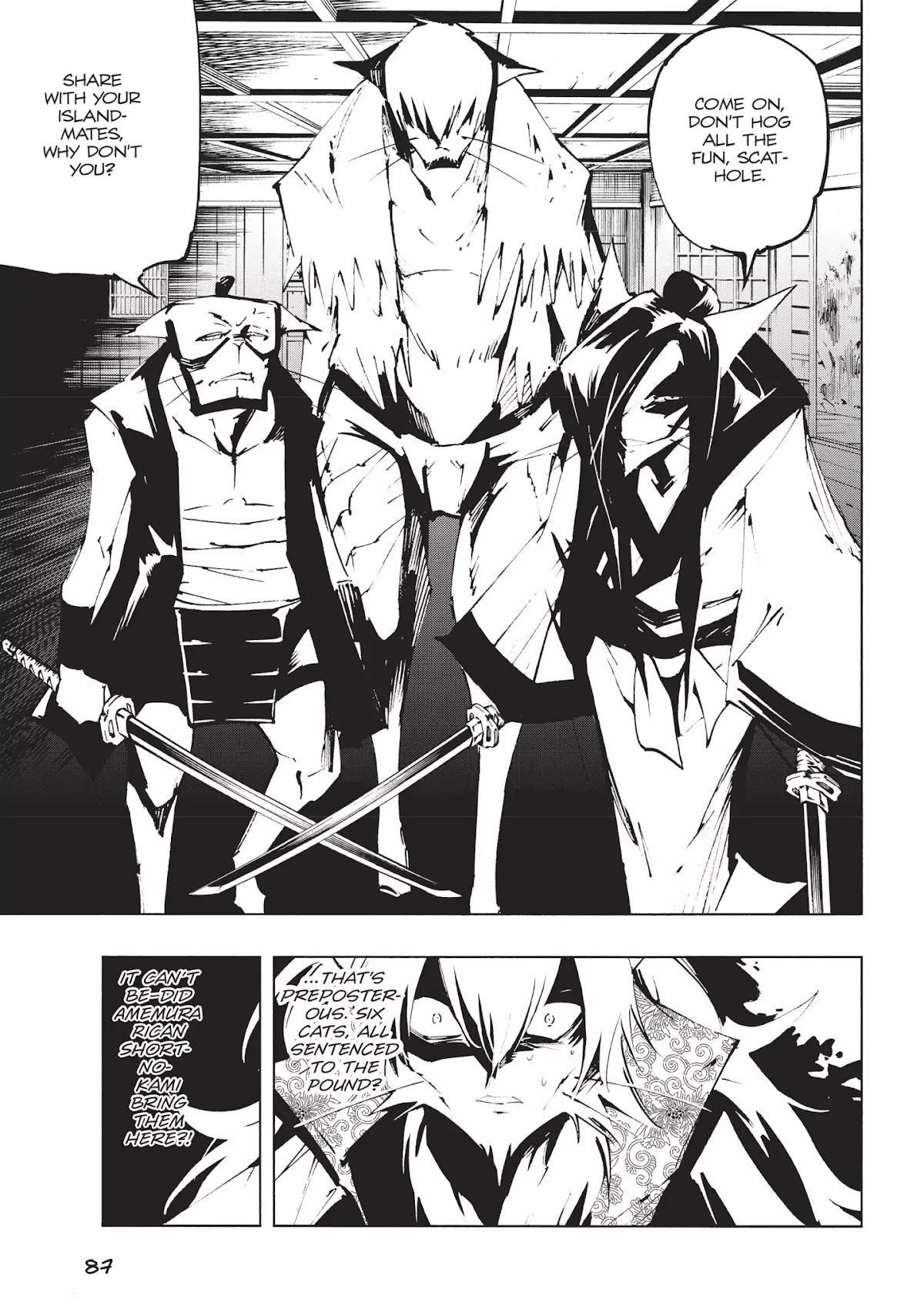 Nekogahara: Stray Cat Samurai Chapter 10 page 11 - Chapter 10: Short Cake. Act Two