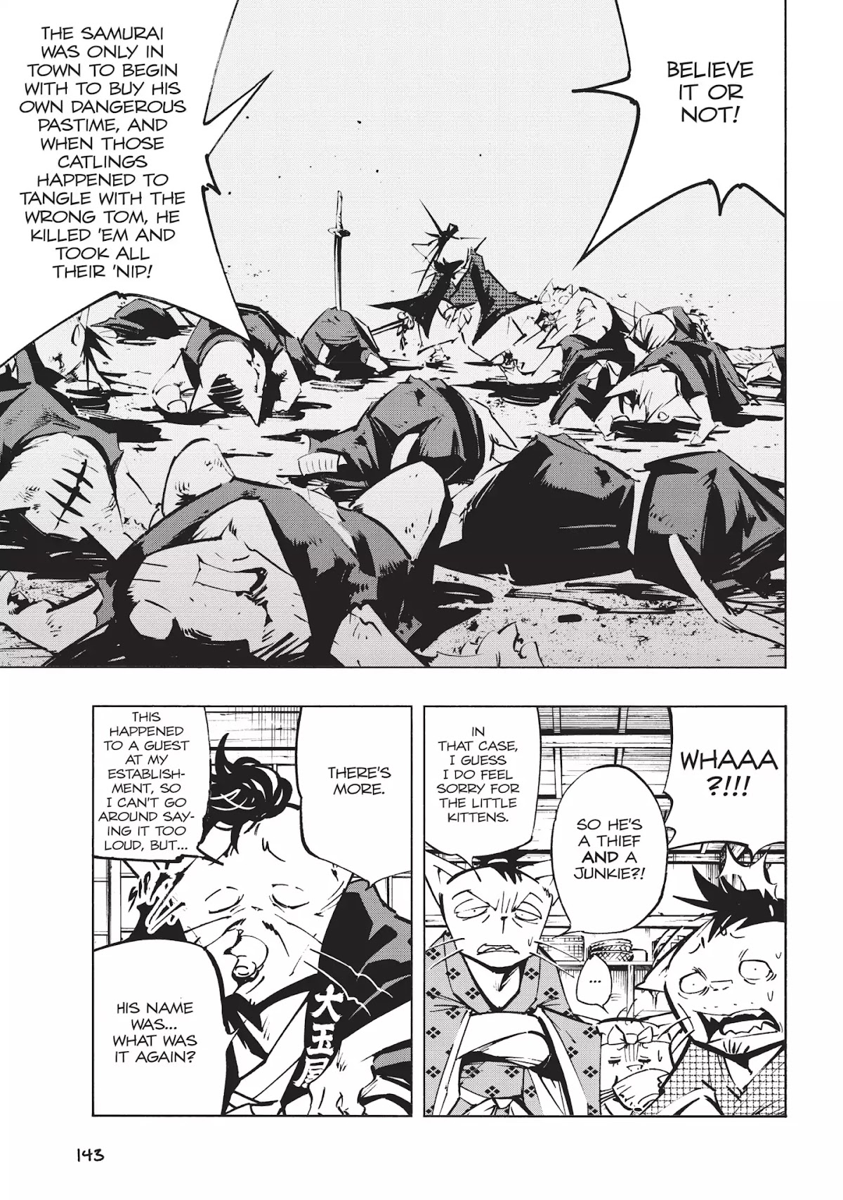 Nekogahara: Stray Cat Samurai Chapter 11.5 page 7 - Vol.2 Extra Chapter: Bearing Trouble Away by Bearing Tales