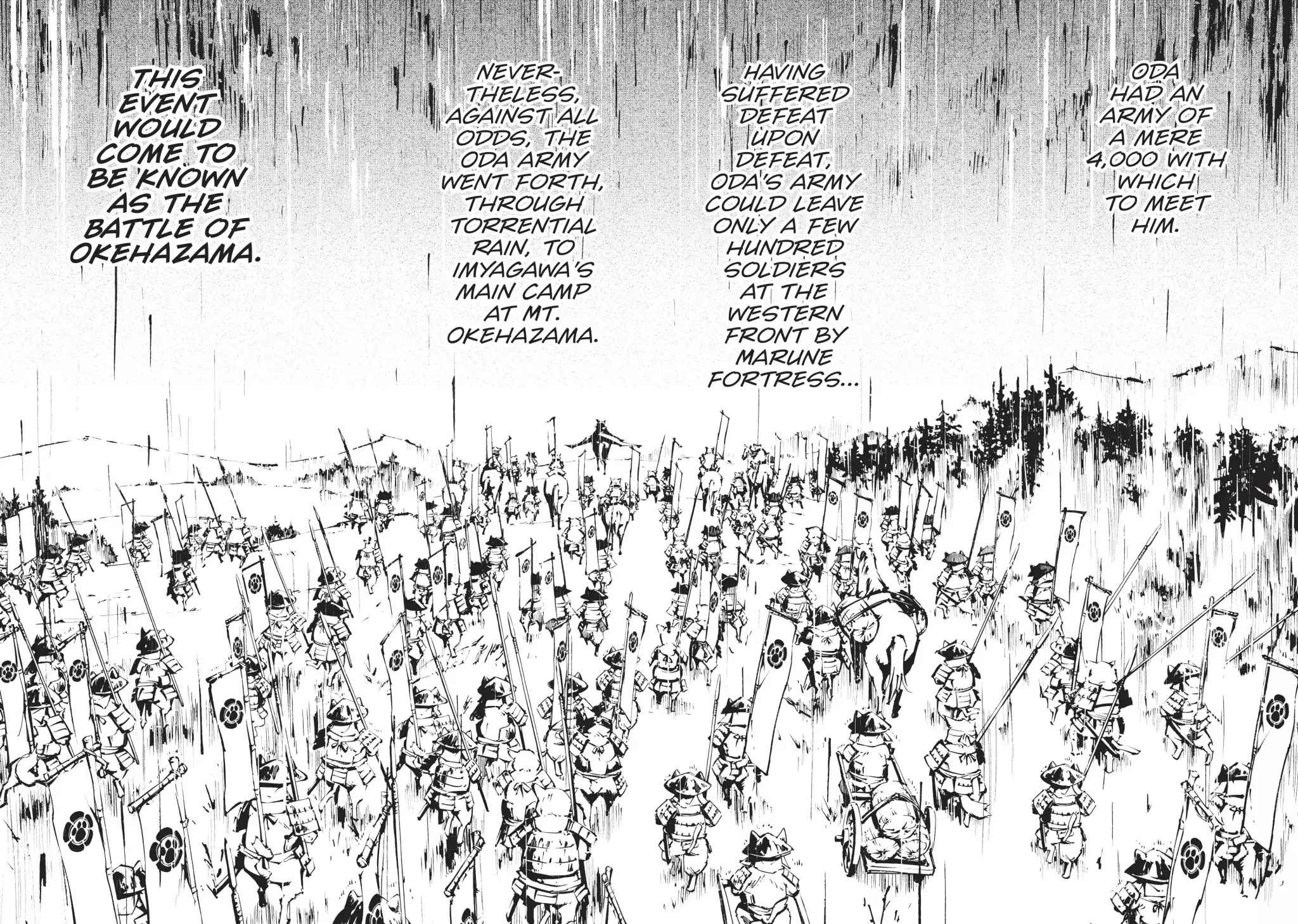 Nekogahara: Stray Cat Samurai Chapter 11.6 page 3 - Vol.2 Special Manga In Honor of the Nekogahara/Nobunyaga's Ambition Collaboration