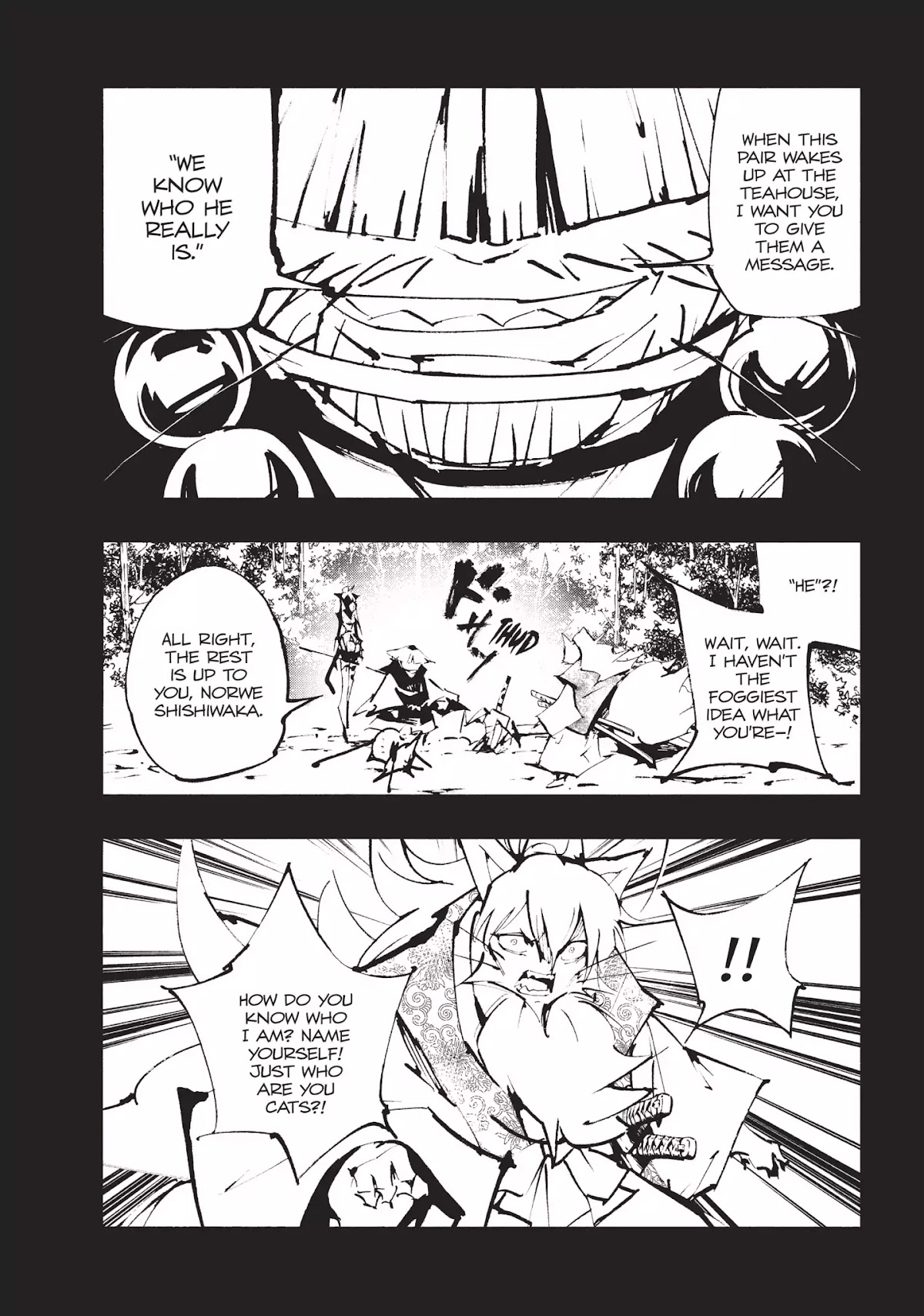 Nekogahara: Stray Cat Samurai Chapter 12 page 15 - Chapter 12: Three Grown Kittens!