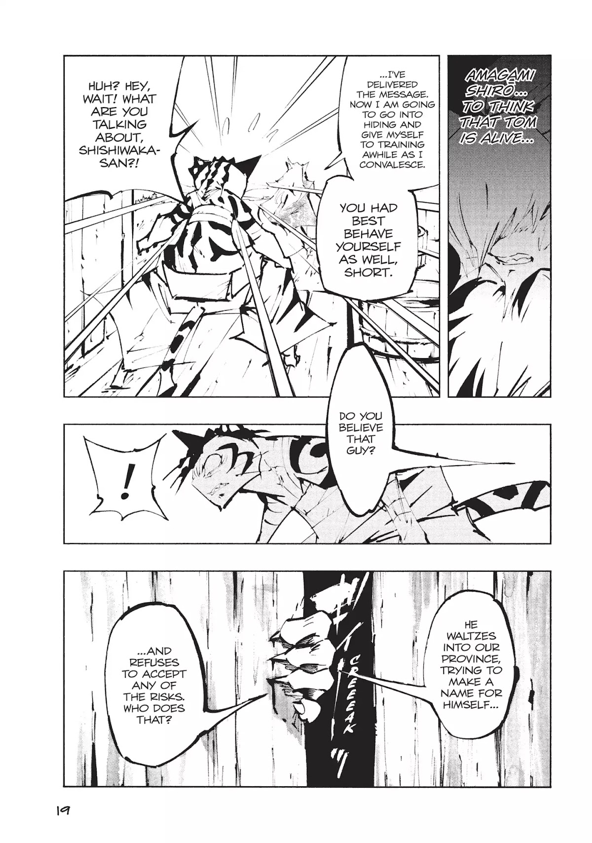 Nekogahara: Stray Cat Samurai Chapter 12 page 19 - Chapter 12: Three Grown Kittens!